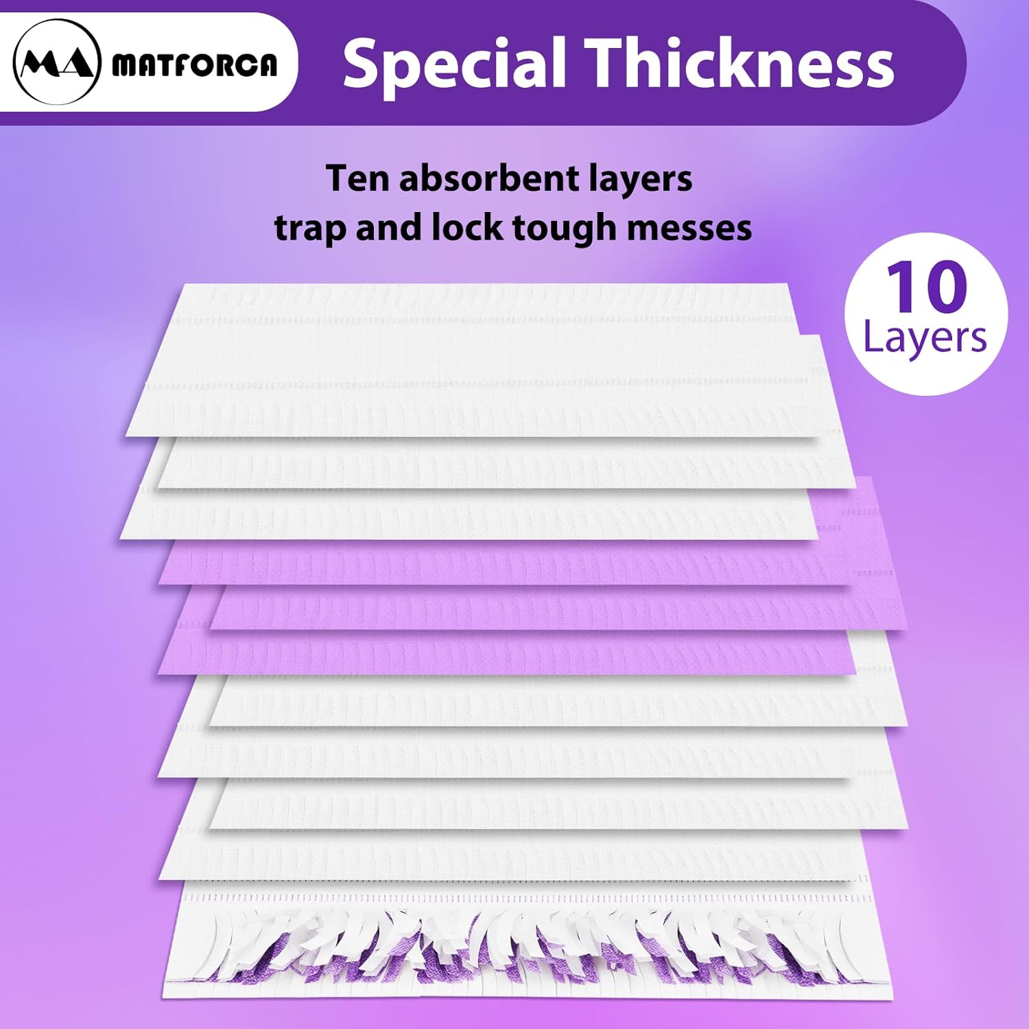 10-Pack Disposable Mopping Pads for PowerMop