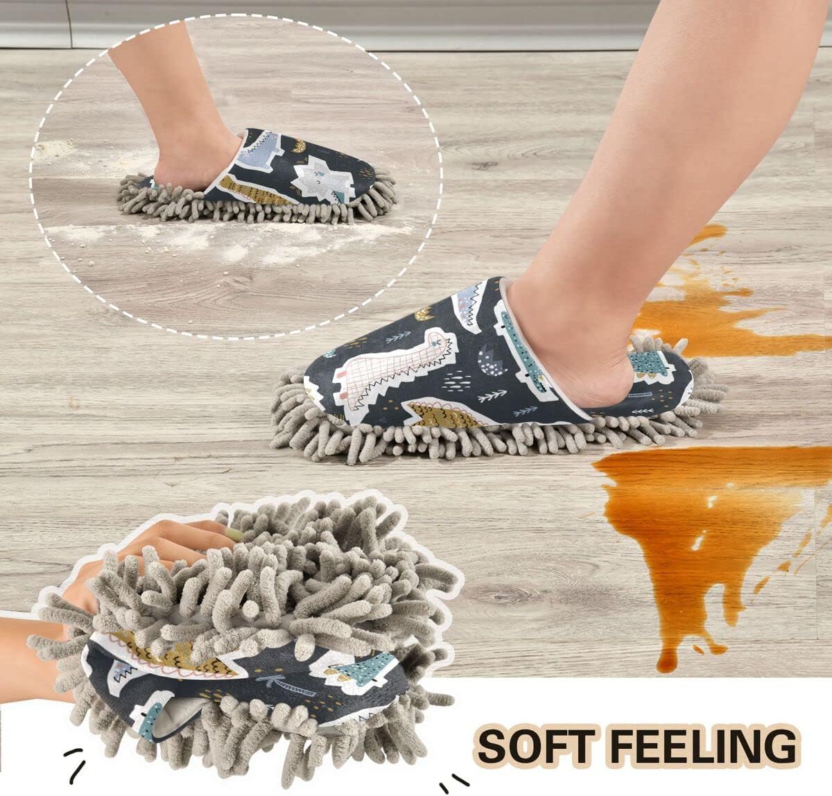 Starter Set of Durable Mop Slippers for Women