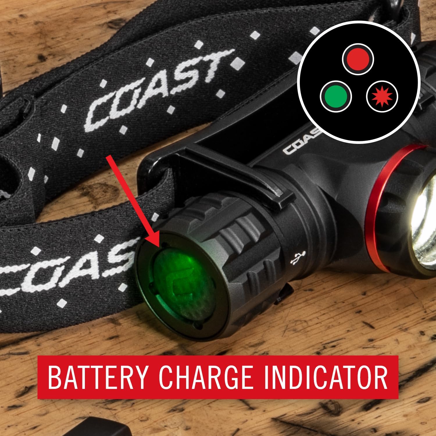 Coast XPH30R USB-C Rechargeable Dual Headlamp