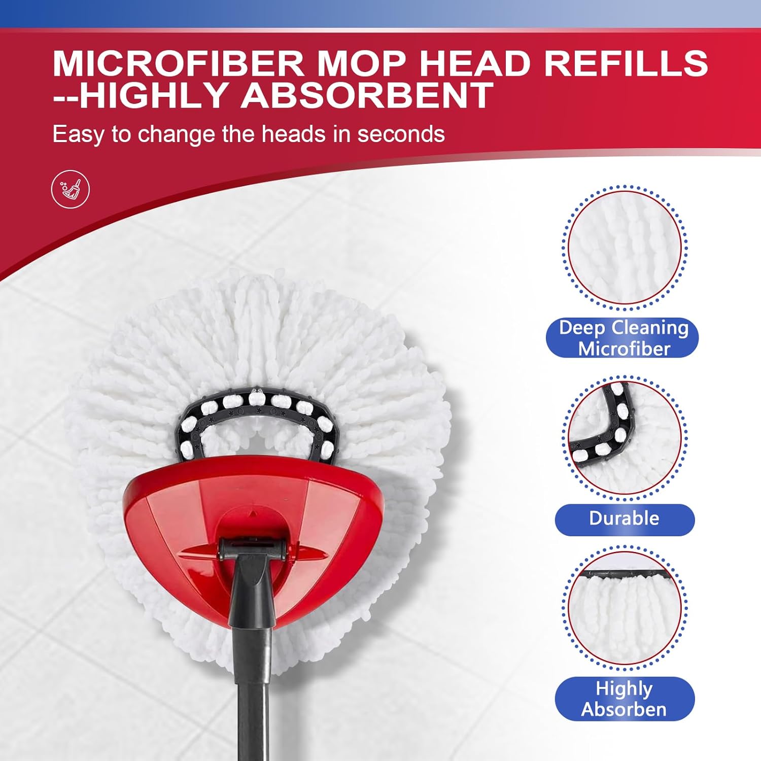 Deep Clean with O-Cedar 7-Pack Mop Pads
