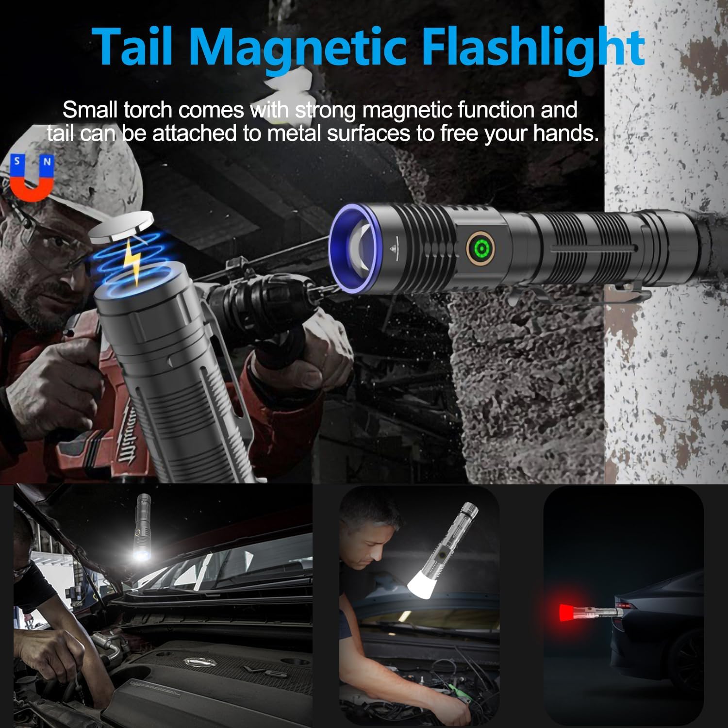 WINDFIRE Multicolor Rechargeable Headlamp 5 in 1 LED