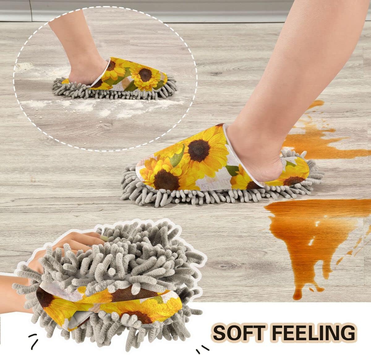 Dominic Sunflowers Kitchen Slippers