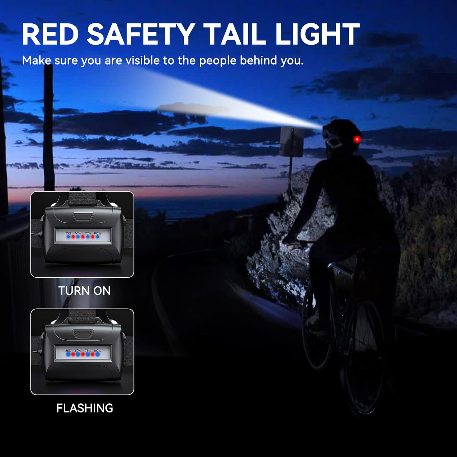 WdtProRechargeable Headlamp 90Adjustable LED Headlamp for Camping Hunting