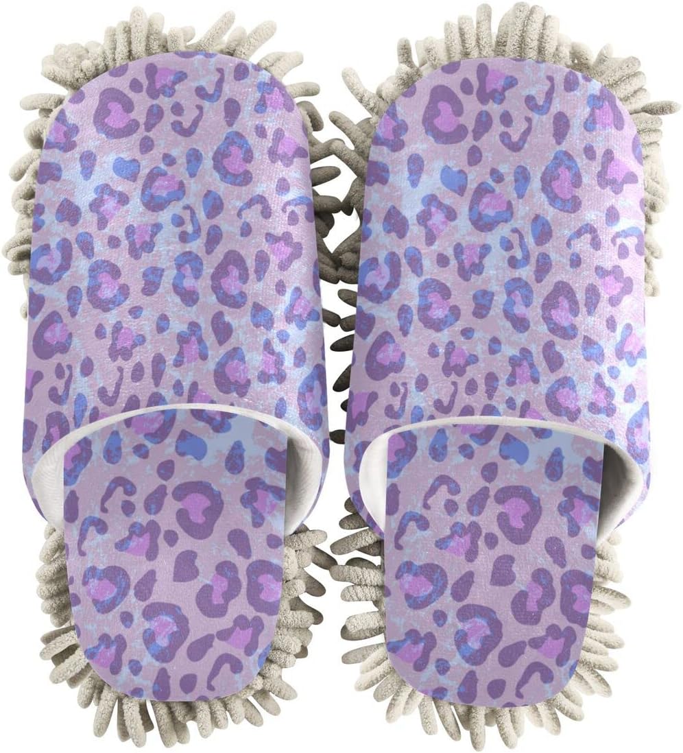 High-Quality Leopard Mop House Slippers for Cleaners must-have