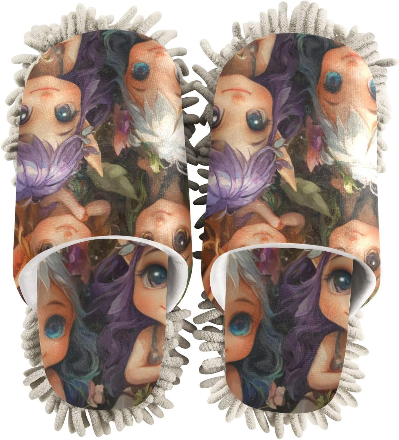 Microfiber Mop Slippers Forest Elf for Clean Floors