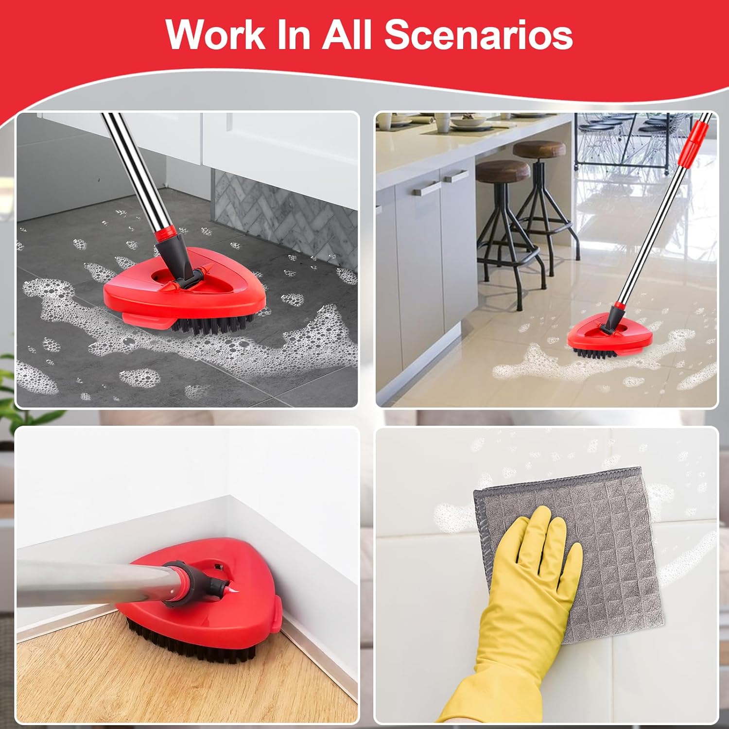 High-Quality Scrub Brush for O Cedar RinseClean 2 Tank System