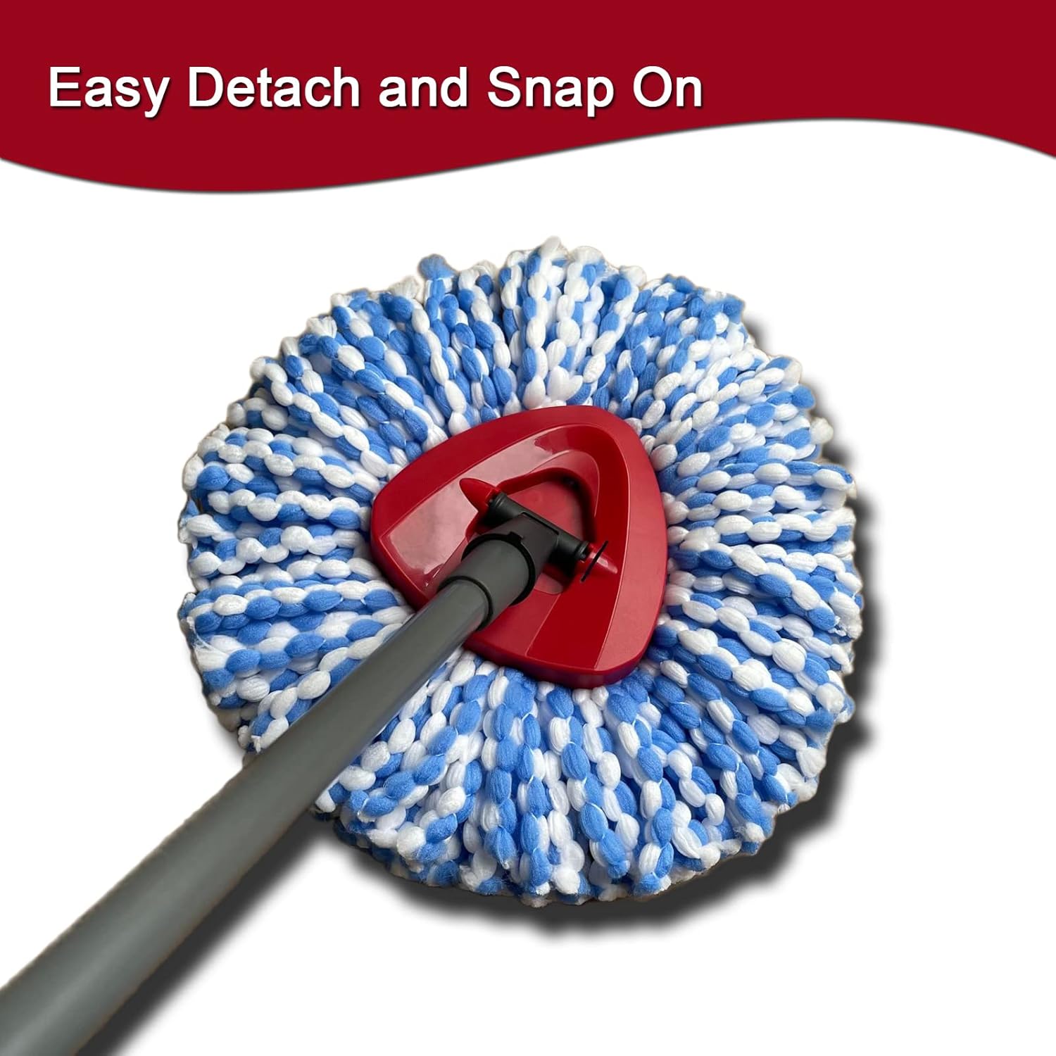 Set of 6 Spin Mop Heals Replacement Microfiber RinseClean 2 Tank