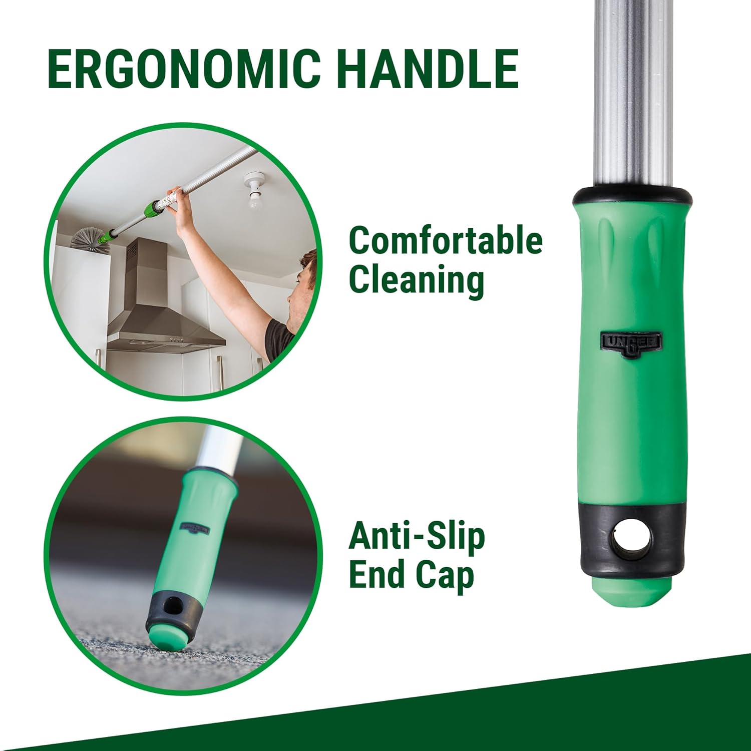 Unger Aluminum Mop Pole with OptiLoc