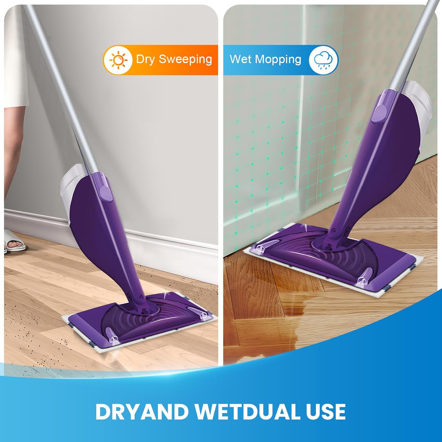 36-Pack Disposable Mop Pad Refills for Swiffer Wet Jet Spray Mop