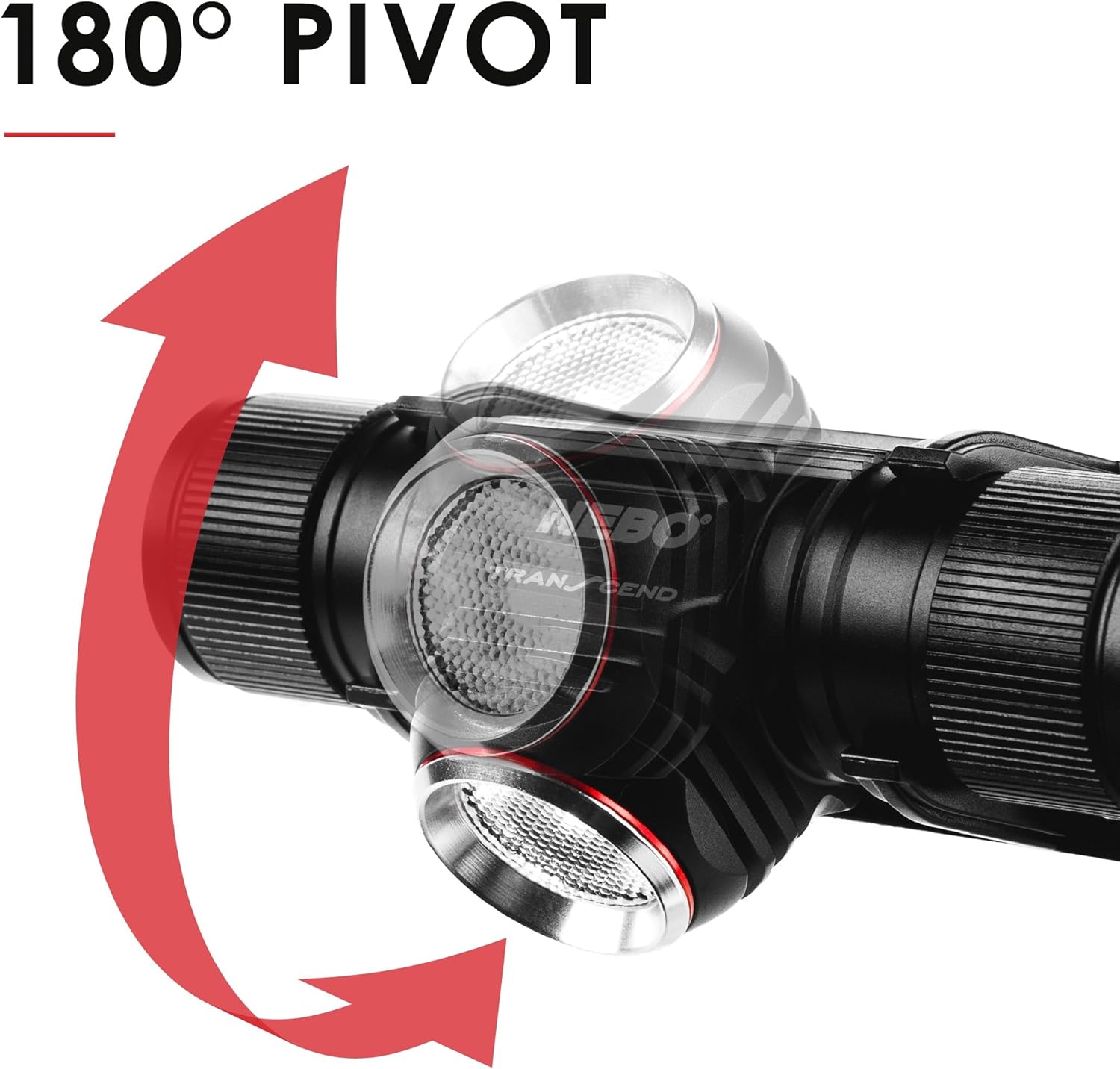 NEBO Transcend 1000-Lumen Headlamp - Rechargeable Waterproof Adjustable