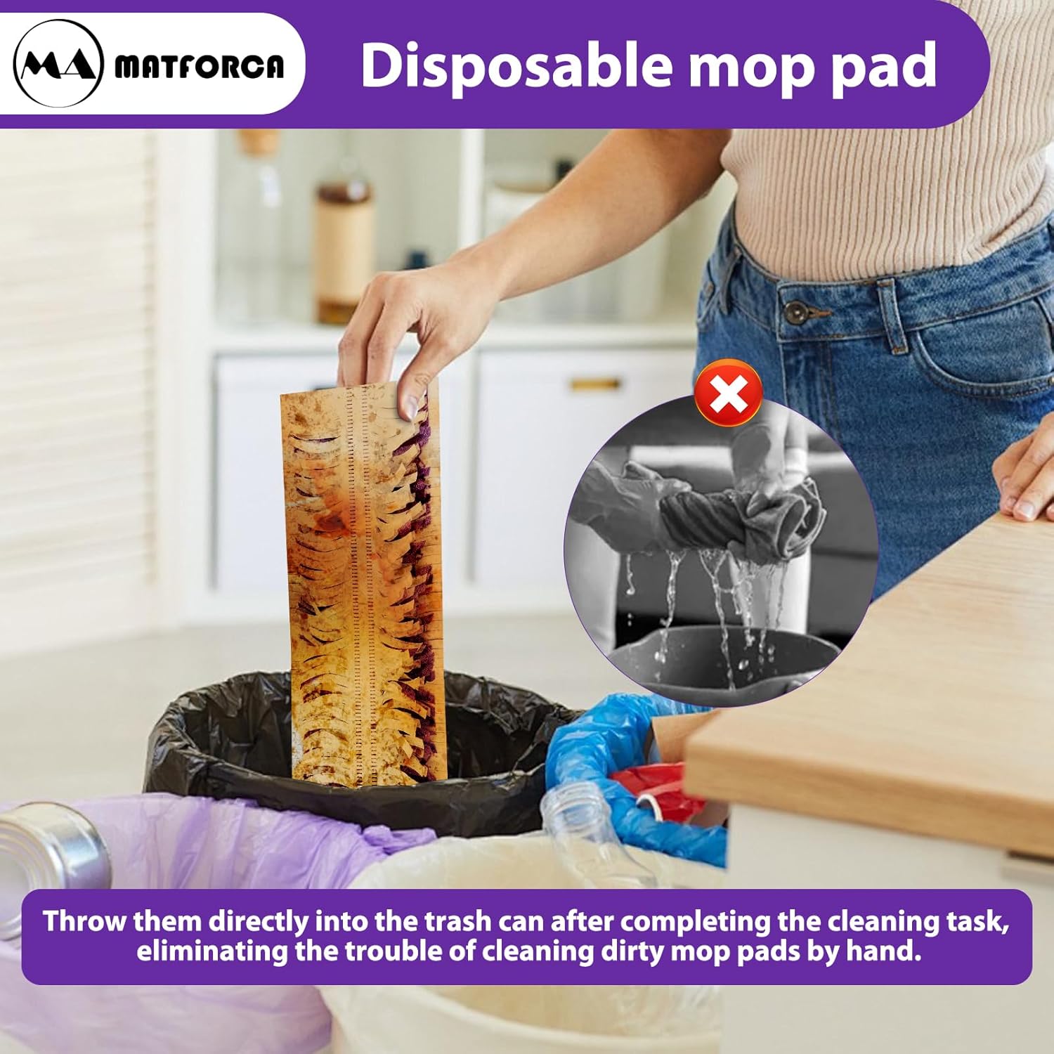 10-Pack Disposable Mopping Pads for PowerMop
