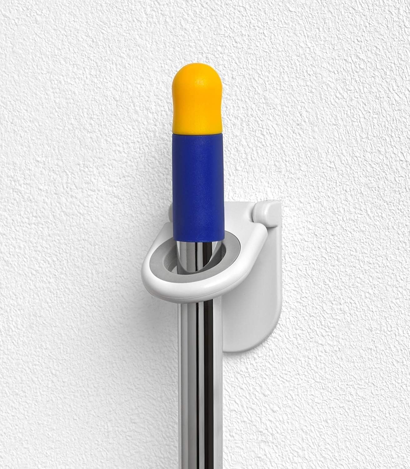 Spectrum Diversified Plastic Mop Broom Holder White