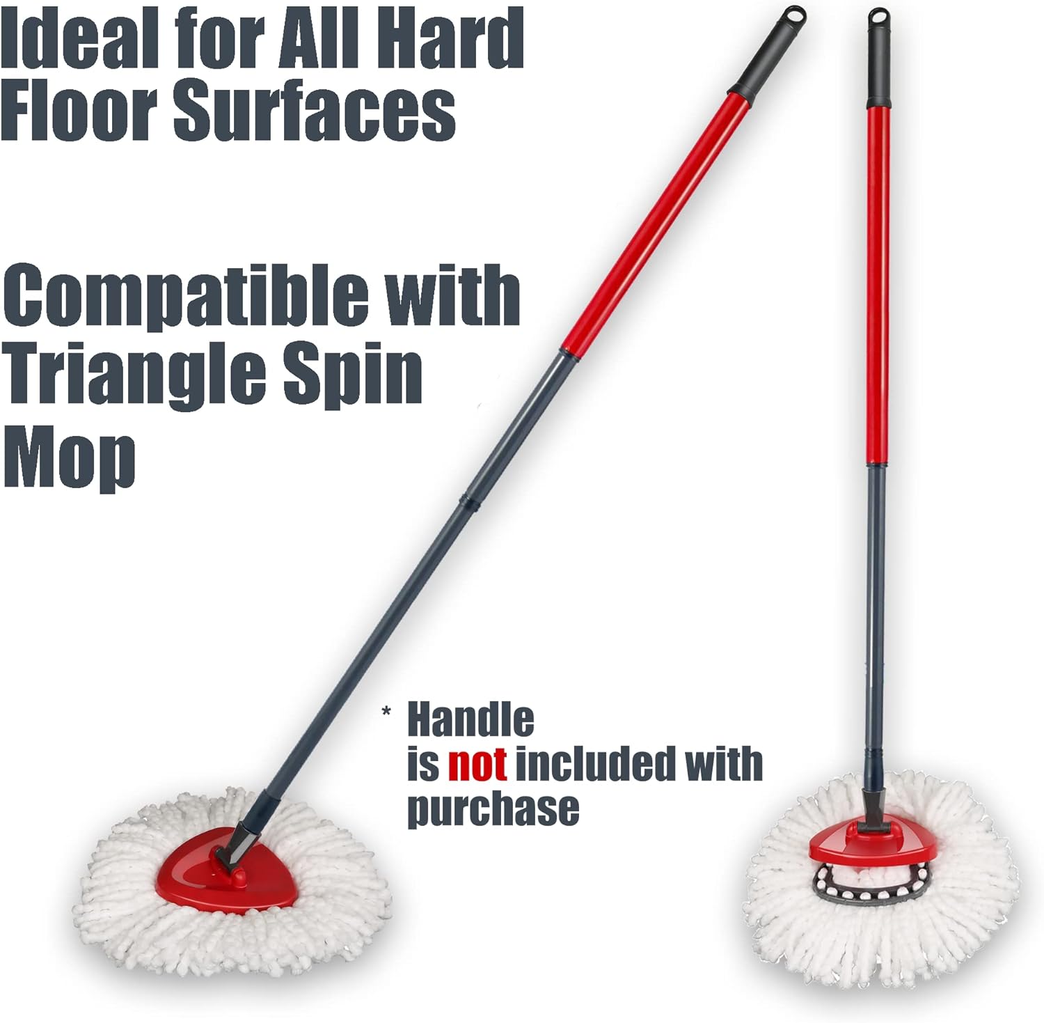 Durable scrub brush mop head replacement for O Cedar spin mop System