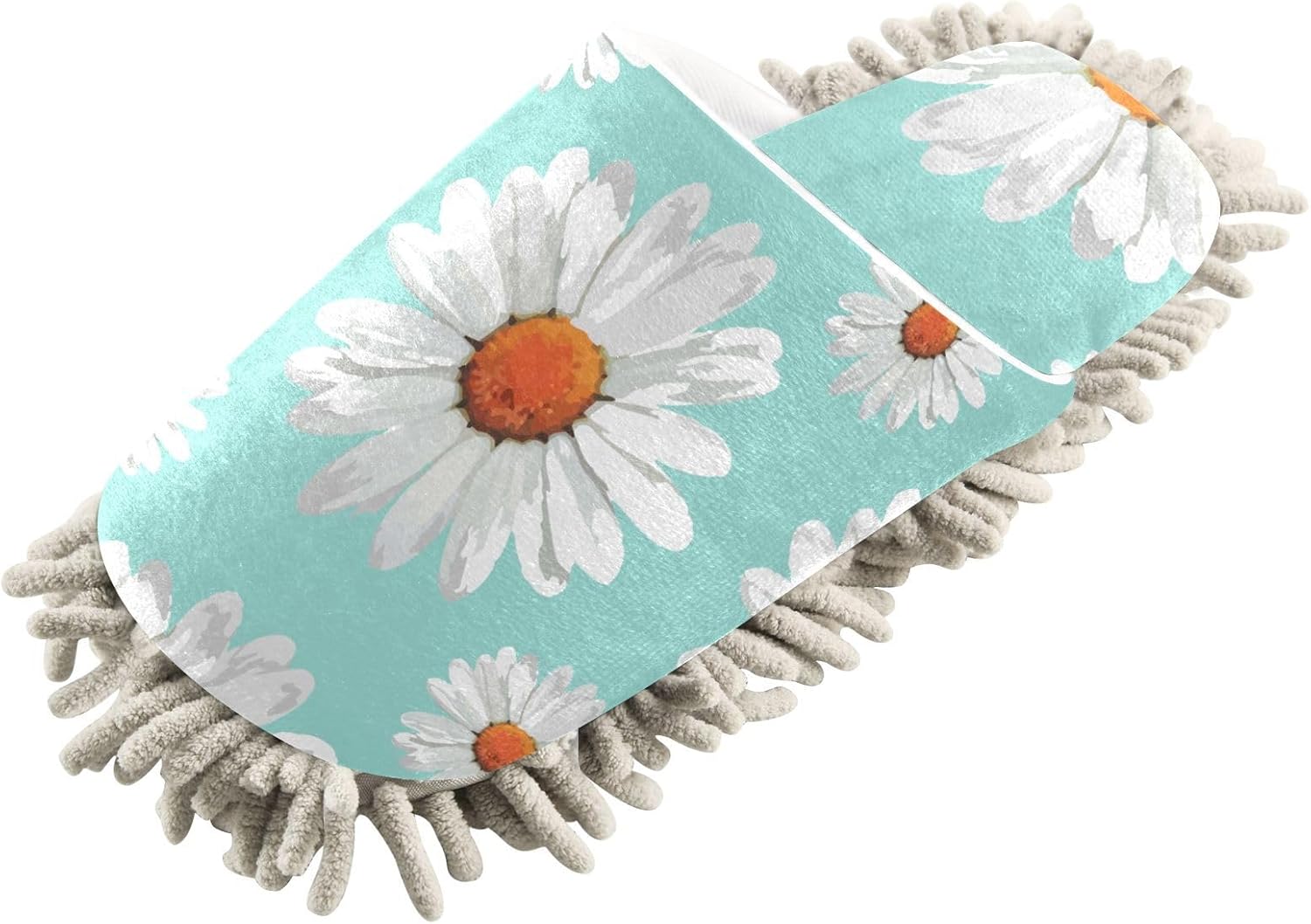 Kigai Microfiber Slippers with Chamomiles Pattern