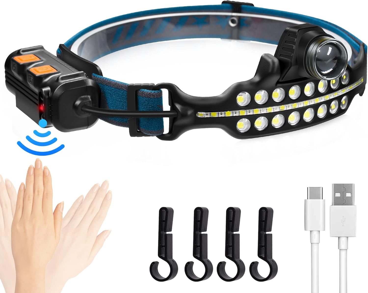 Rechargeable Headlamp BLACK