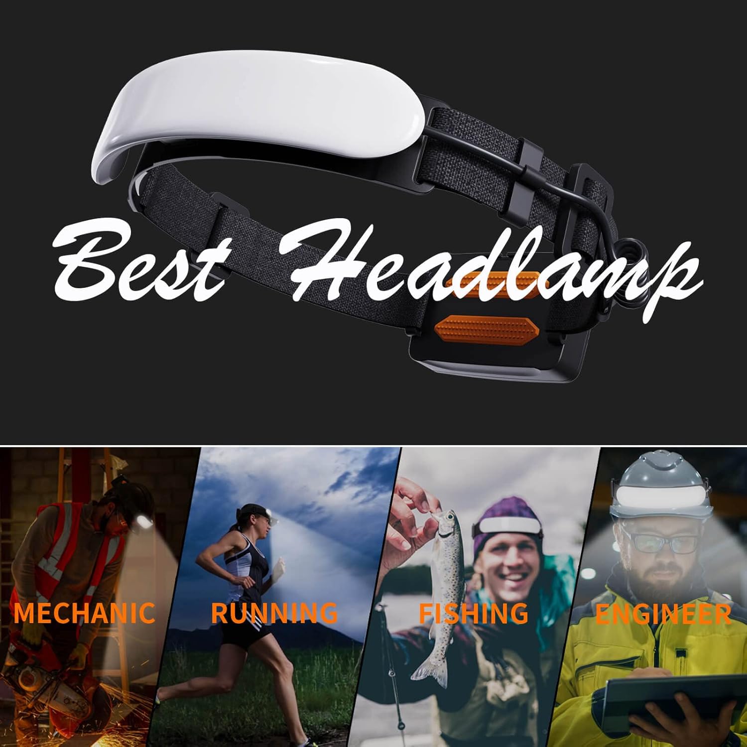 Bright Adjustable Rechargeable Headlamp