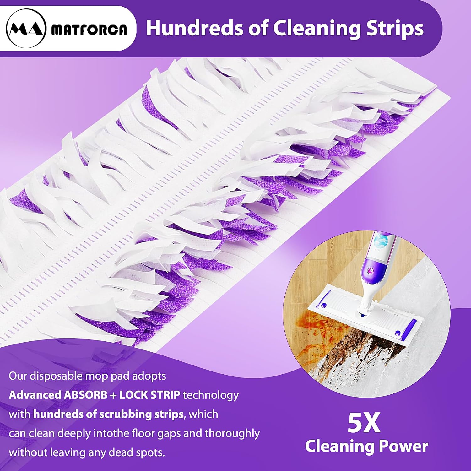 10-Pack Disposable Mopping Pads for PowerMop