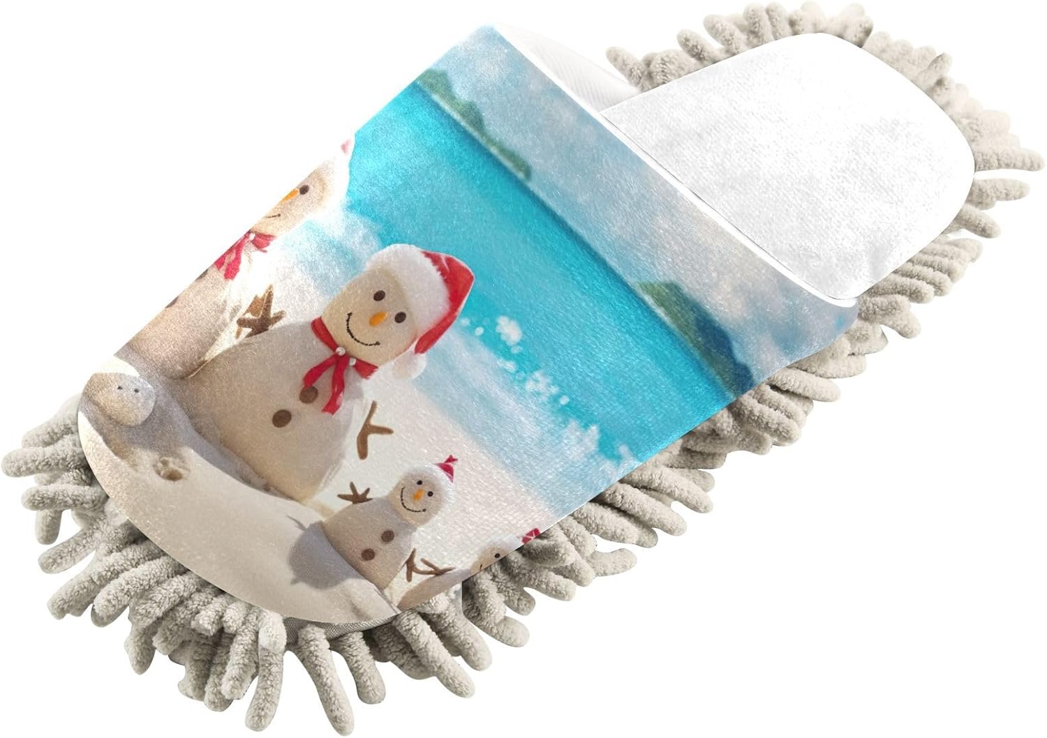 RunningBear White Christmas Slippers
