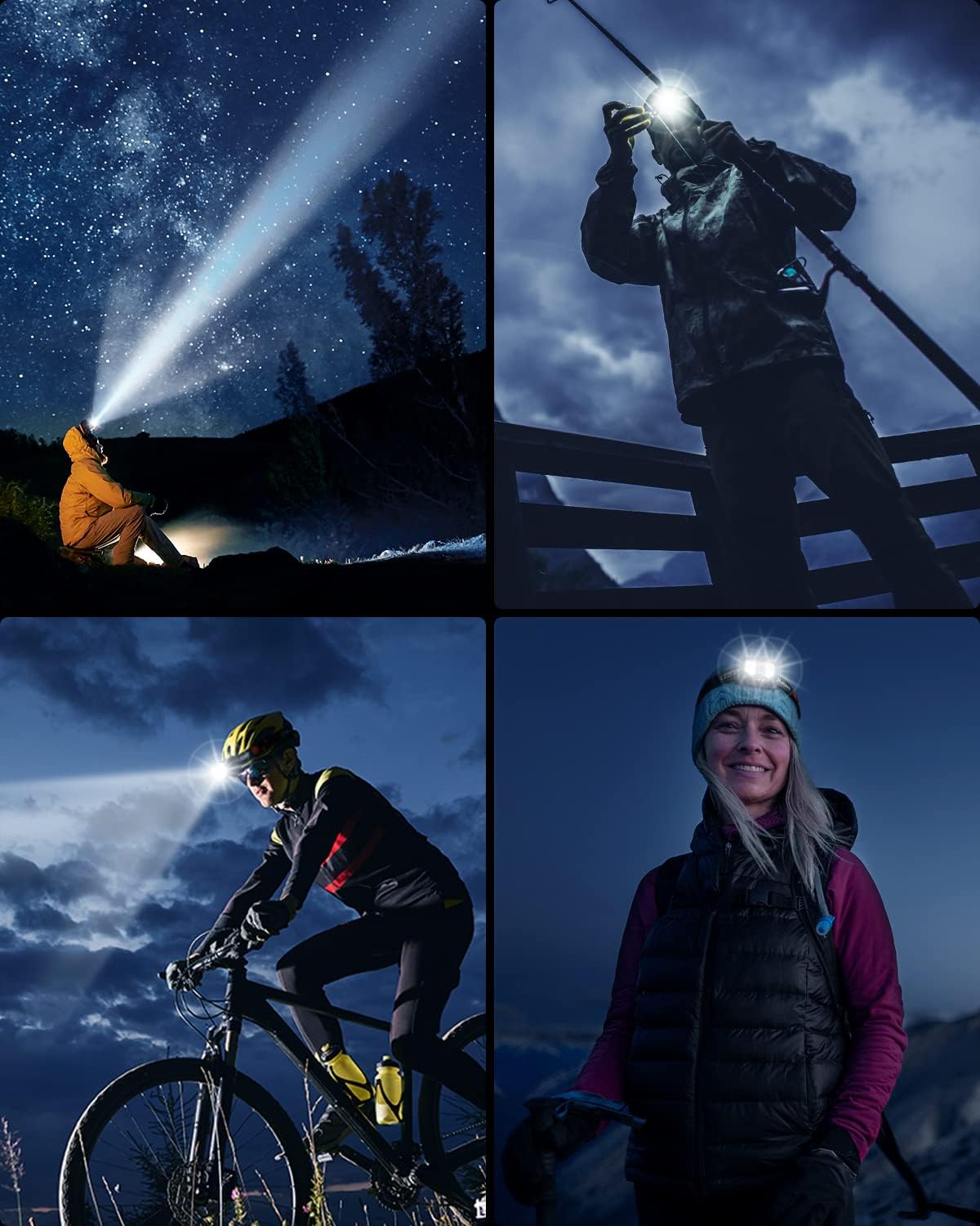1200 LUMEN RECHARGEABLE HEADLAMP POWERFUL FOR ADVENTURERS