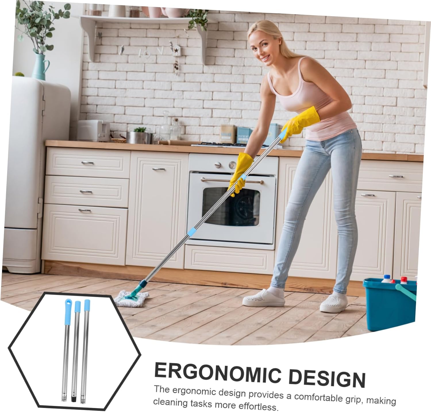 Durable Stainless Steel Mop Handle Replacement