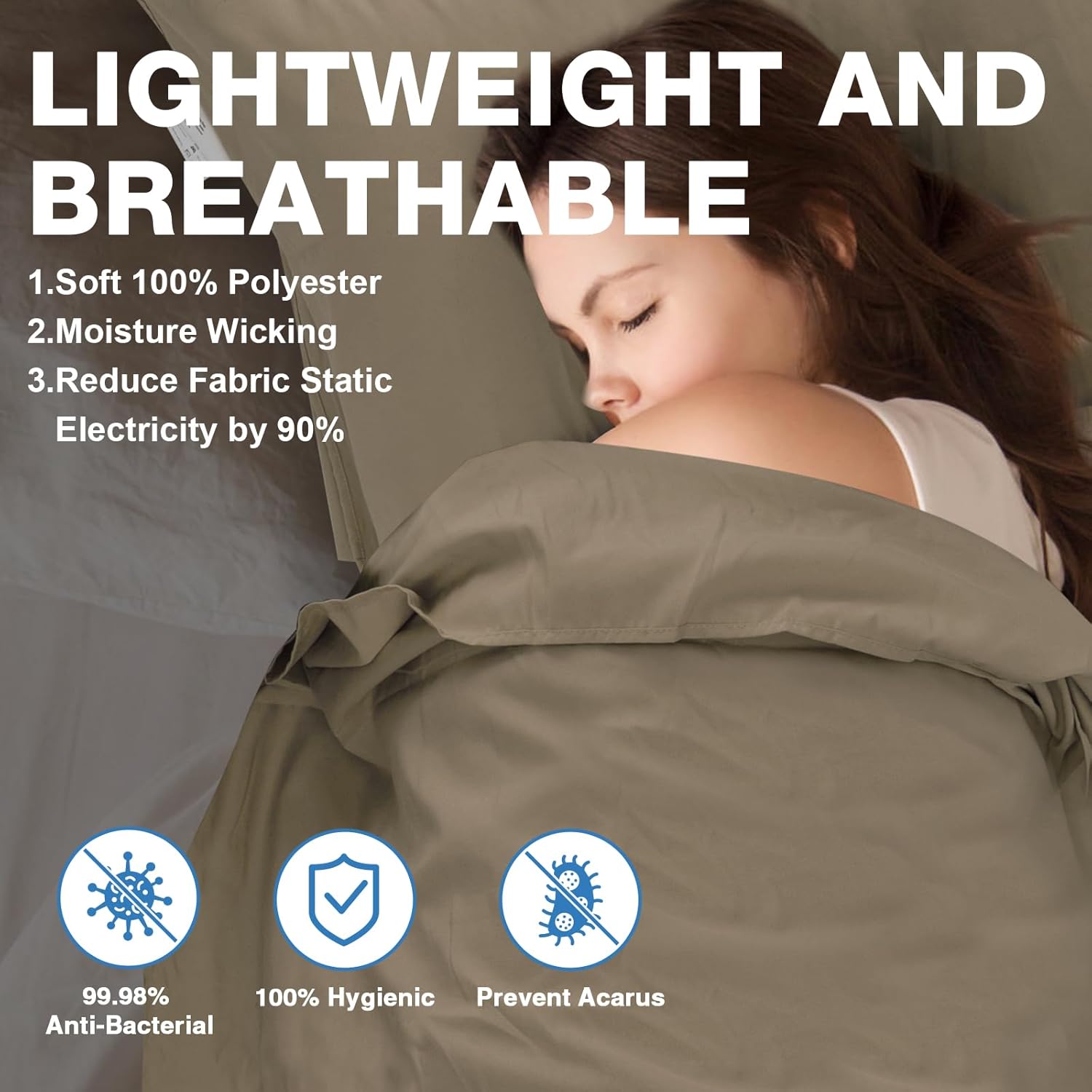 Relaxed Comfortable Ultra-Light Travel Sleeping Bag Liner