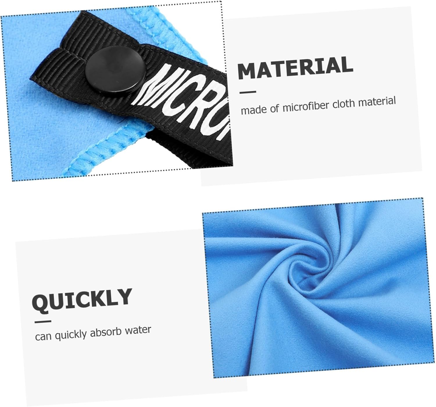 HD Sky-Blue Adorable Beach Towel
