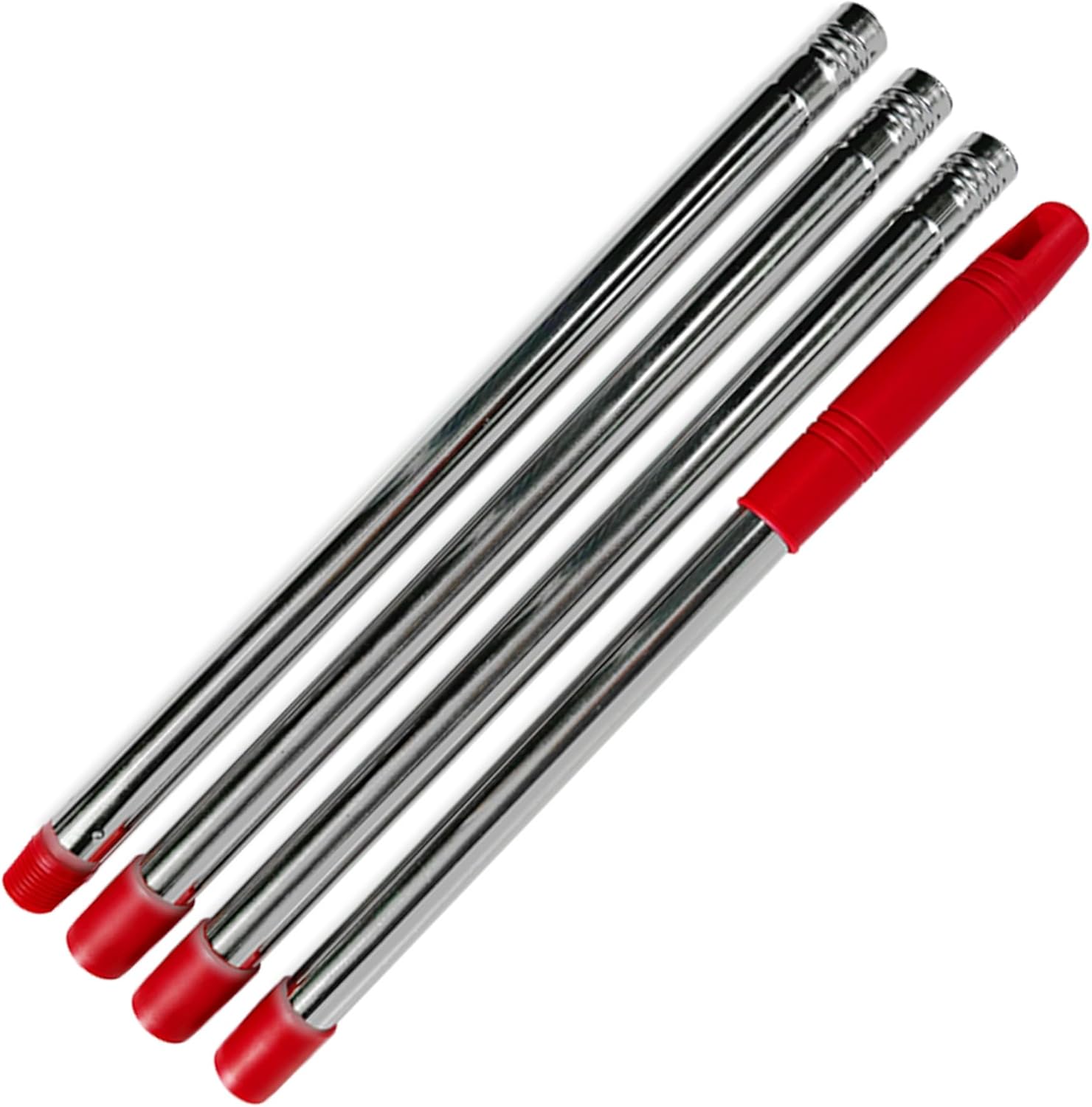 4-Section Adjustable Spin Mop Handle Replacement Sturdy for Tight Spots
