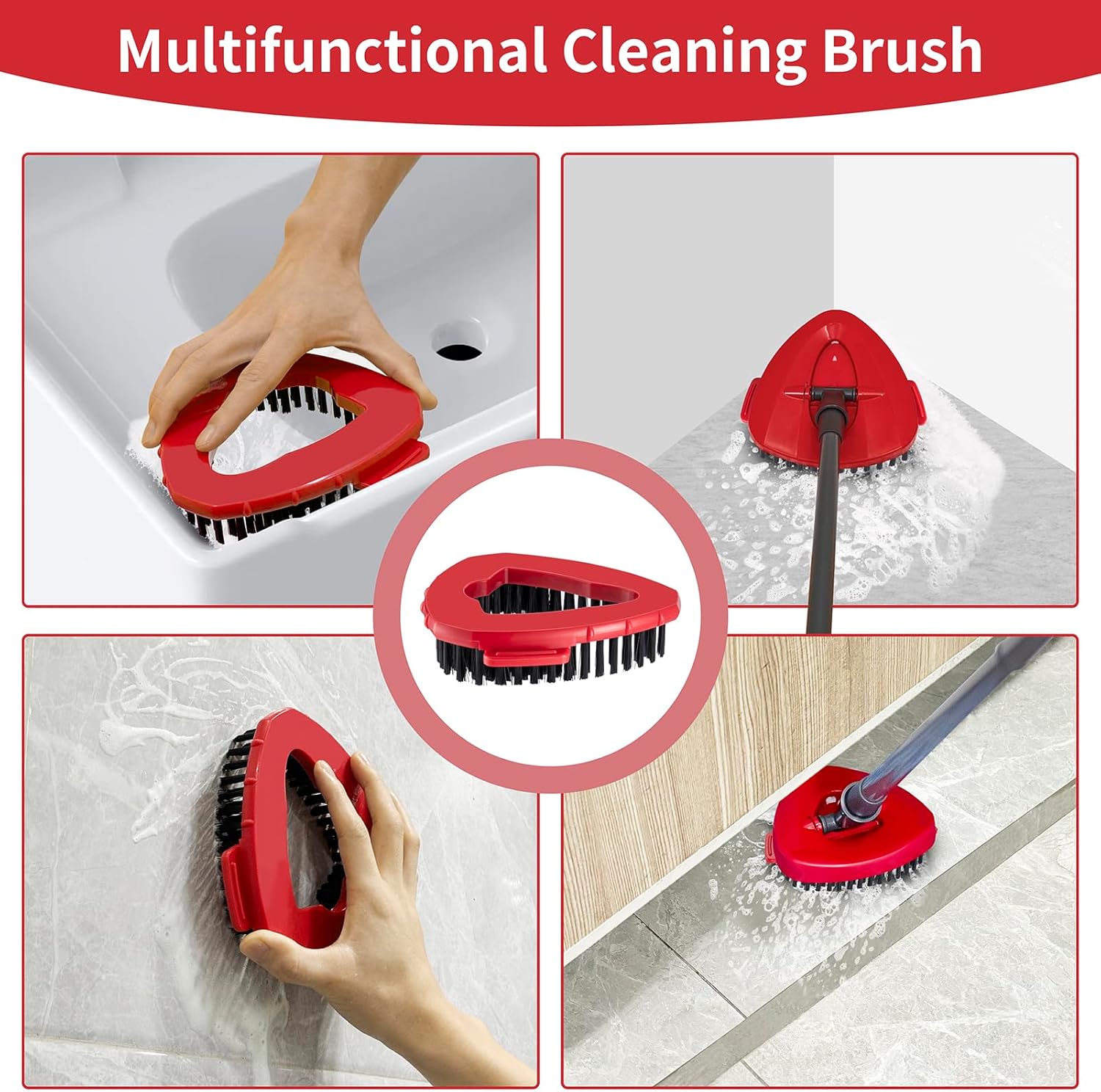Premium scrub brush for O Cedar spin mops