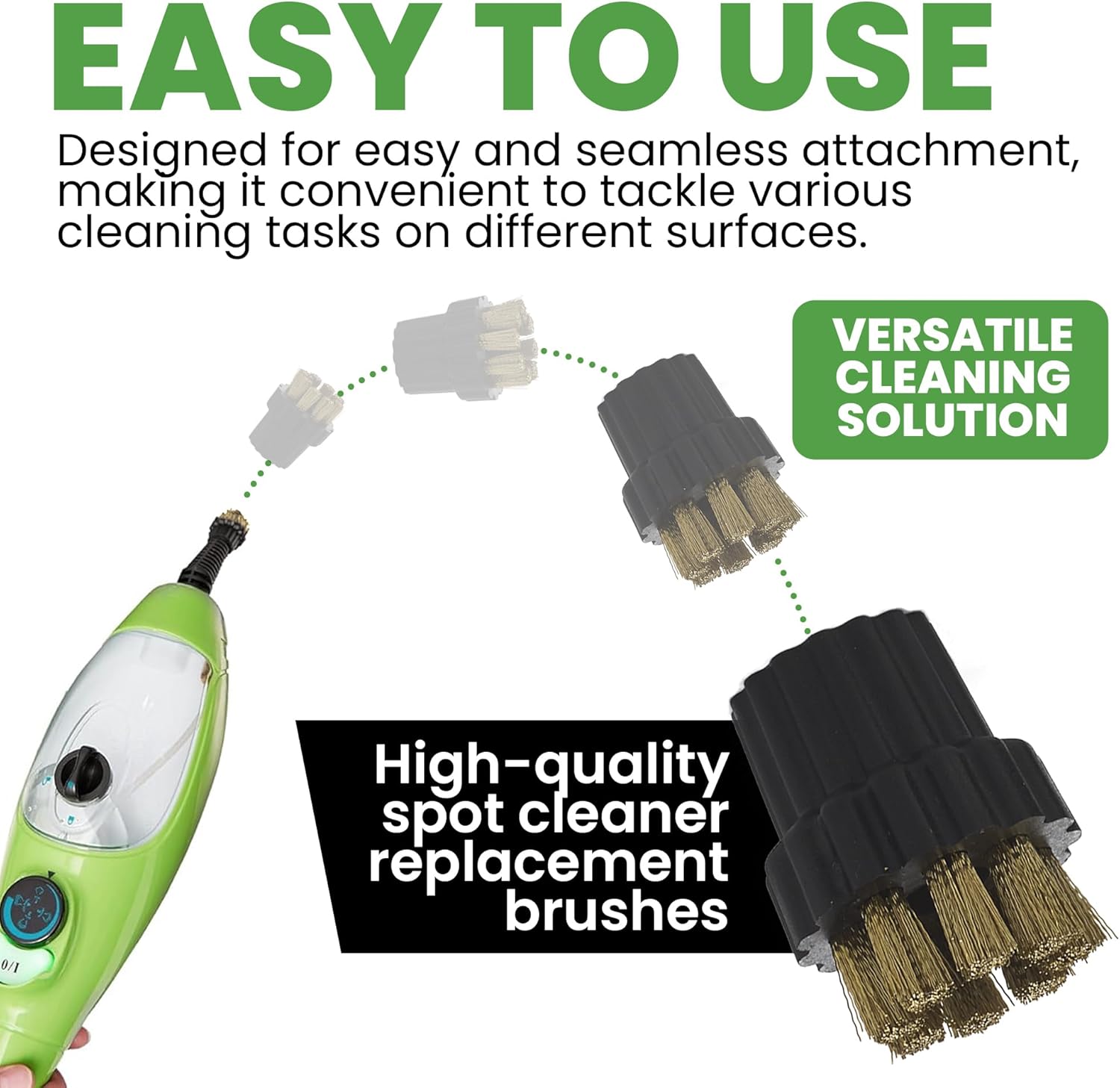 H2O MOP X5 Microscrubbing Brushes - EasyWipe Workout for Mops
