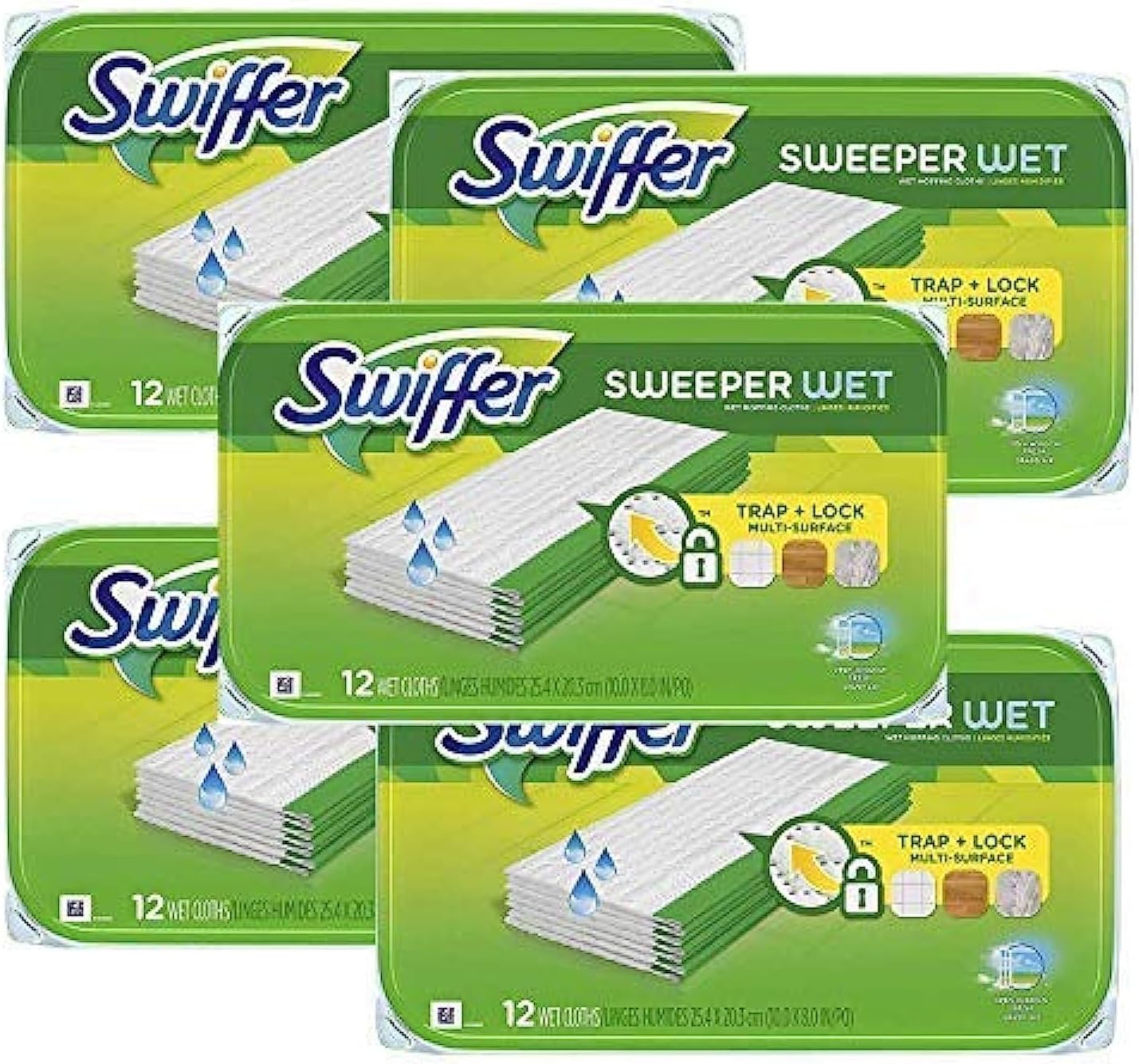 Swiffer Sweeper Wet Mopping Pad Refill Fresh Scent 5-Pack