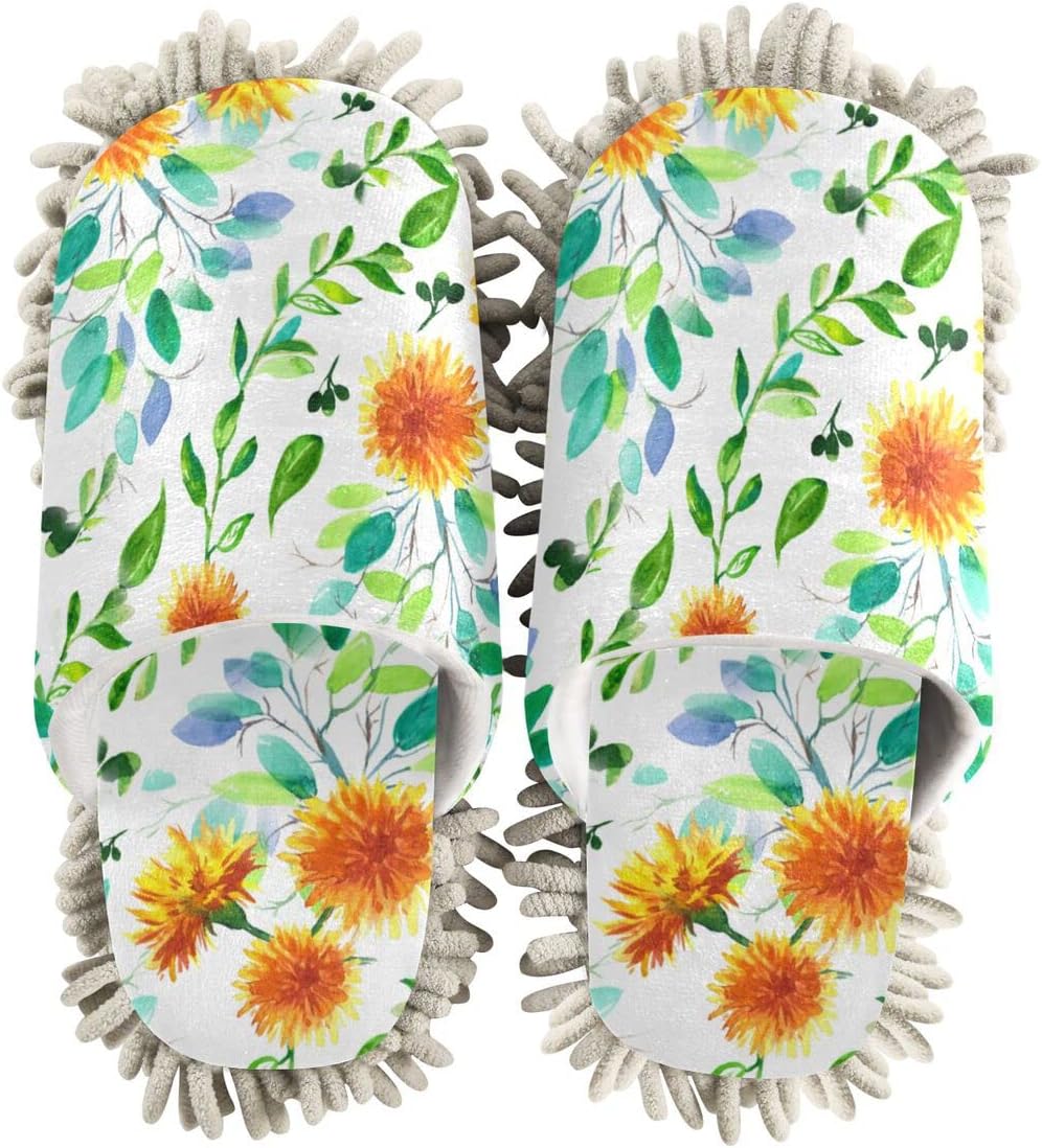 Dandelion Flowers Mop Slipper