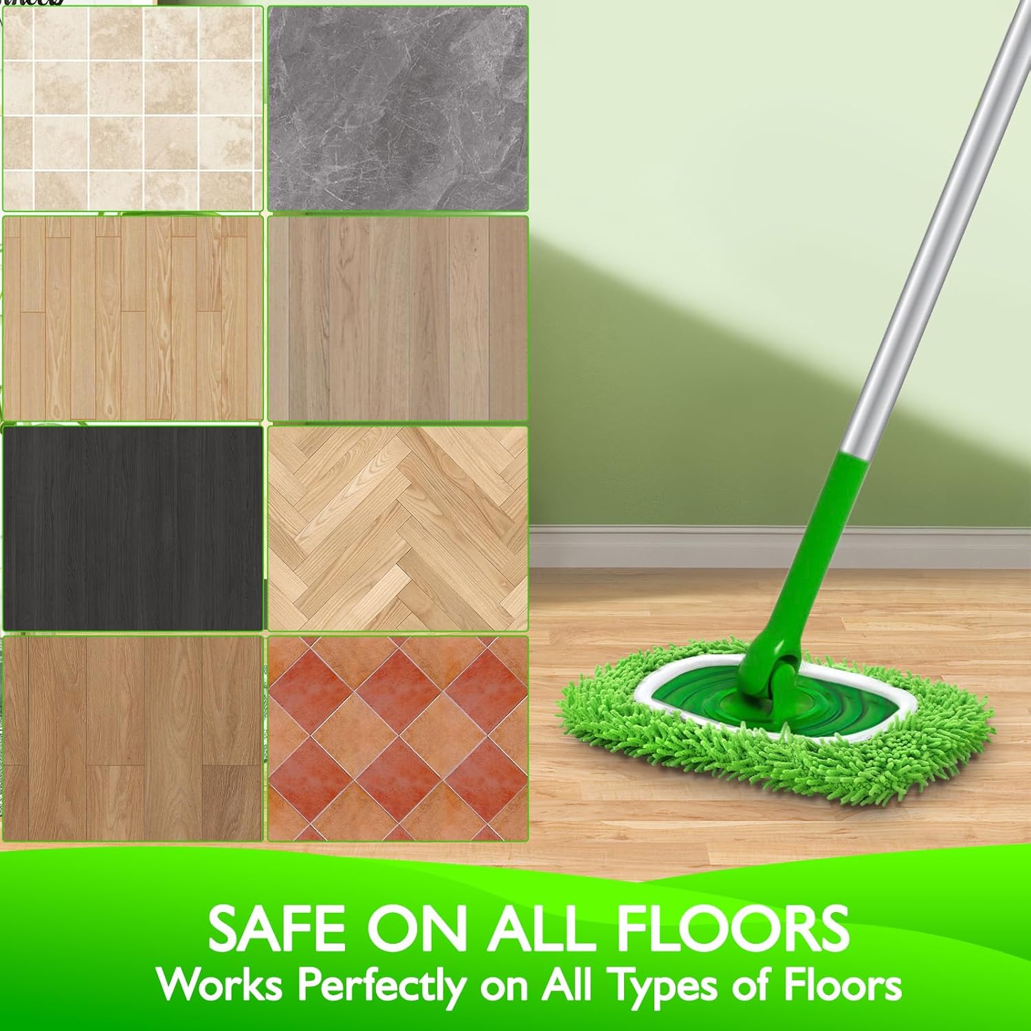 Microfiber Reusable Mop Pads for Easy Cleaning