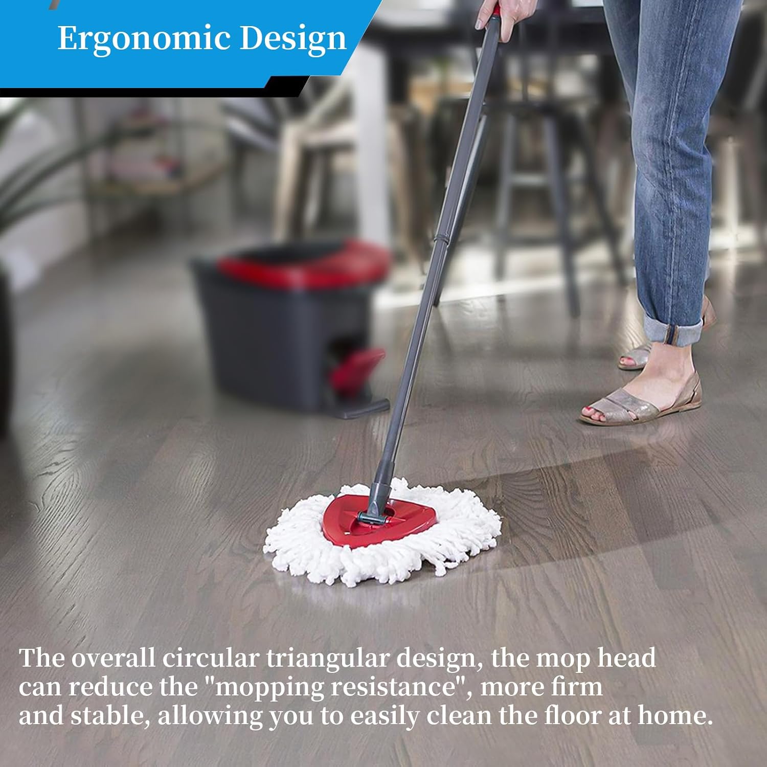 Spin Mop Replacement Head Base O-Cedar EasyWring 1 Tank System Compatible