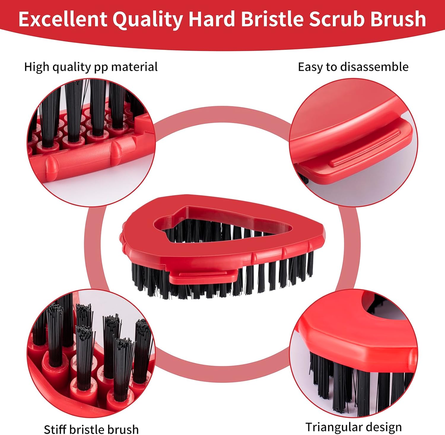 Premium scrub brush for O Cedar spin mops