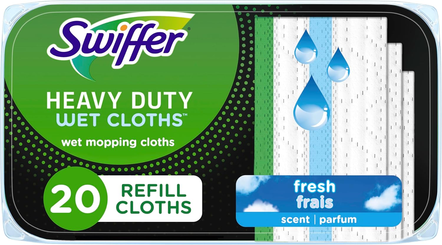 Swiffer Wipe n Clean Wet Padding Mop 20 ct