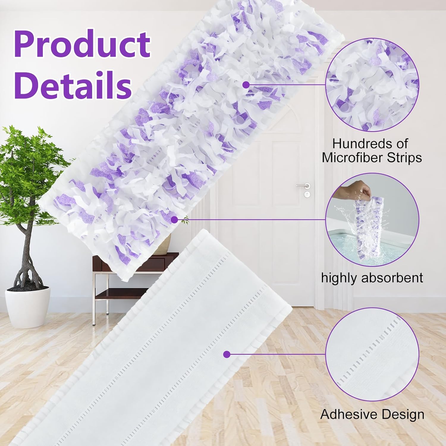 20 Count Disposable PowerMop Pads for Multi-Surface Wood Floors