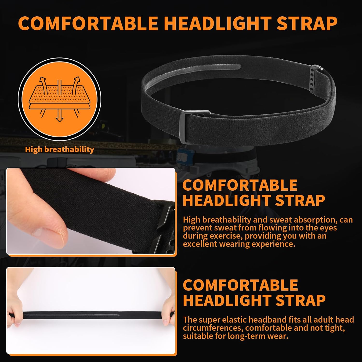 Ahuliao Headlamp Strap Replacement