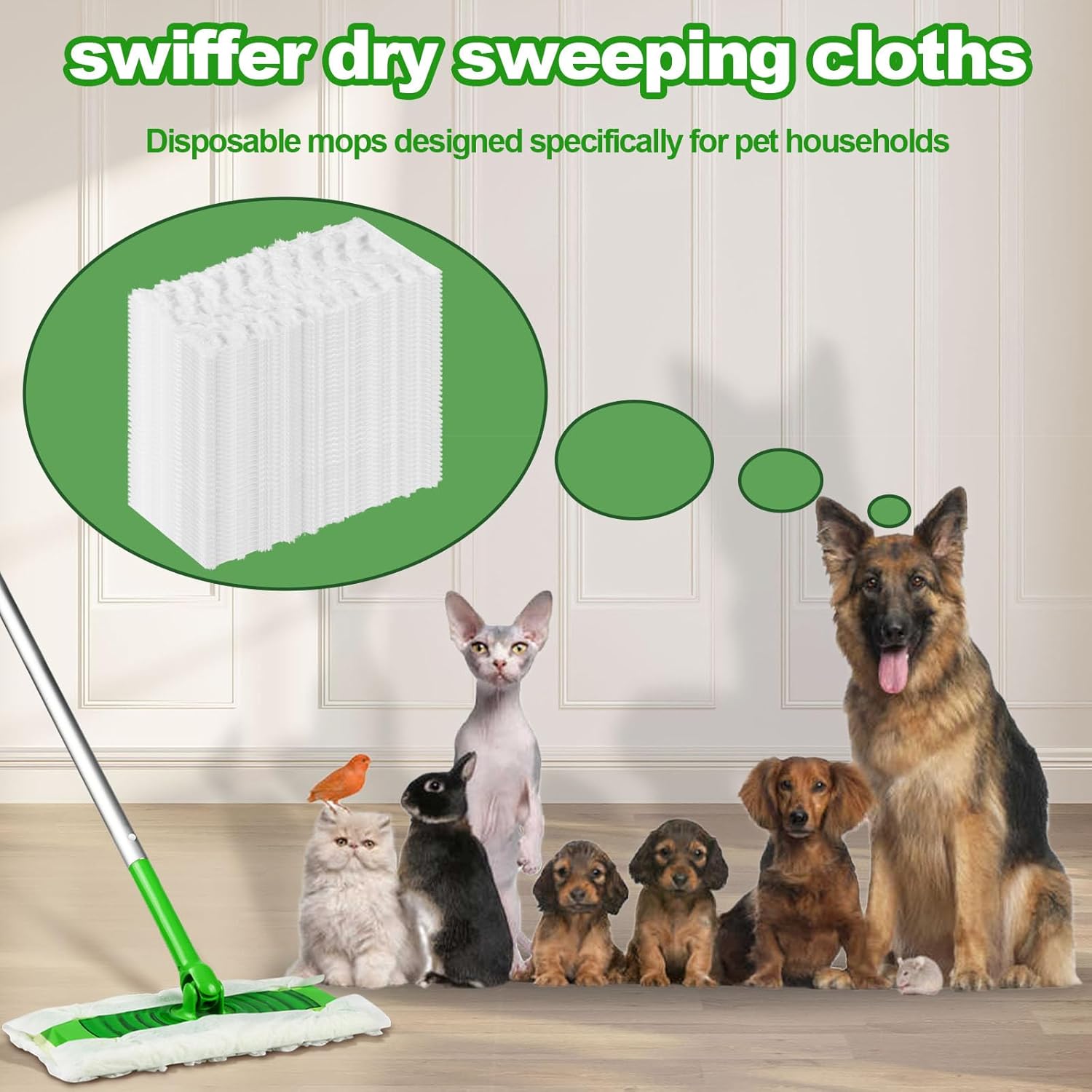 46 Pcs Swiffer Dry Sweeping Cloths