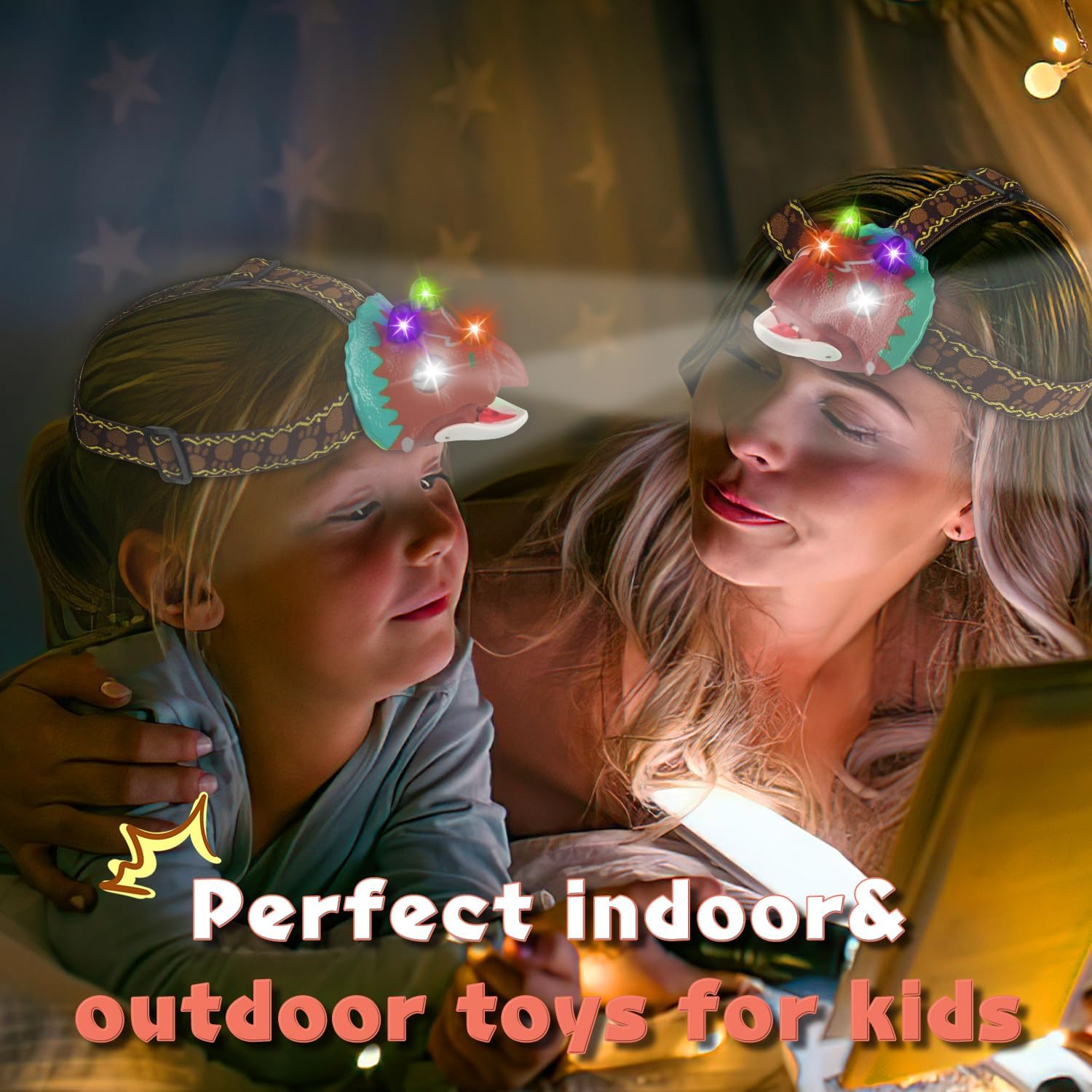 Dinosaur-Themed Headlamp for Kids