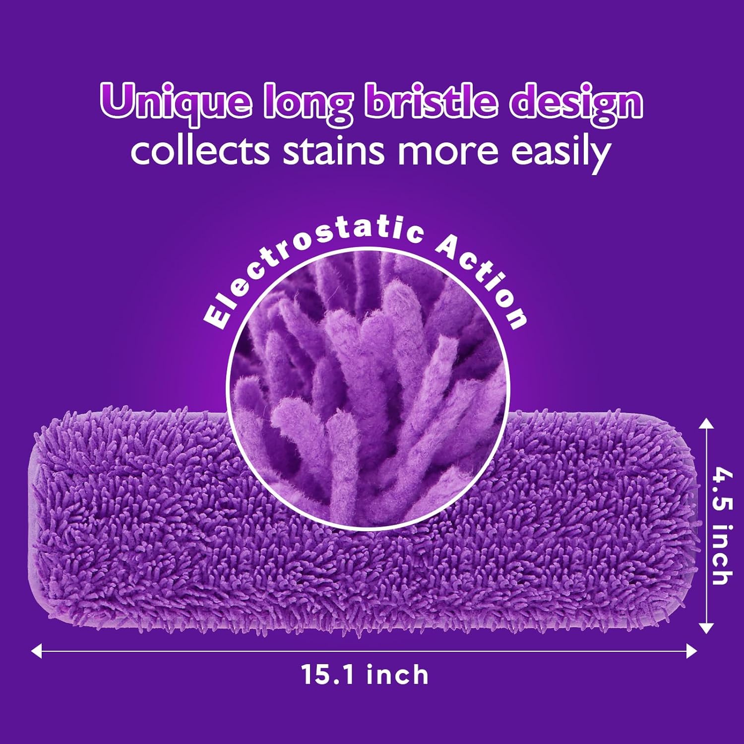 Reusable Mop Pads for Swiffer PowerMop 8-Pack