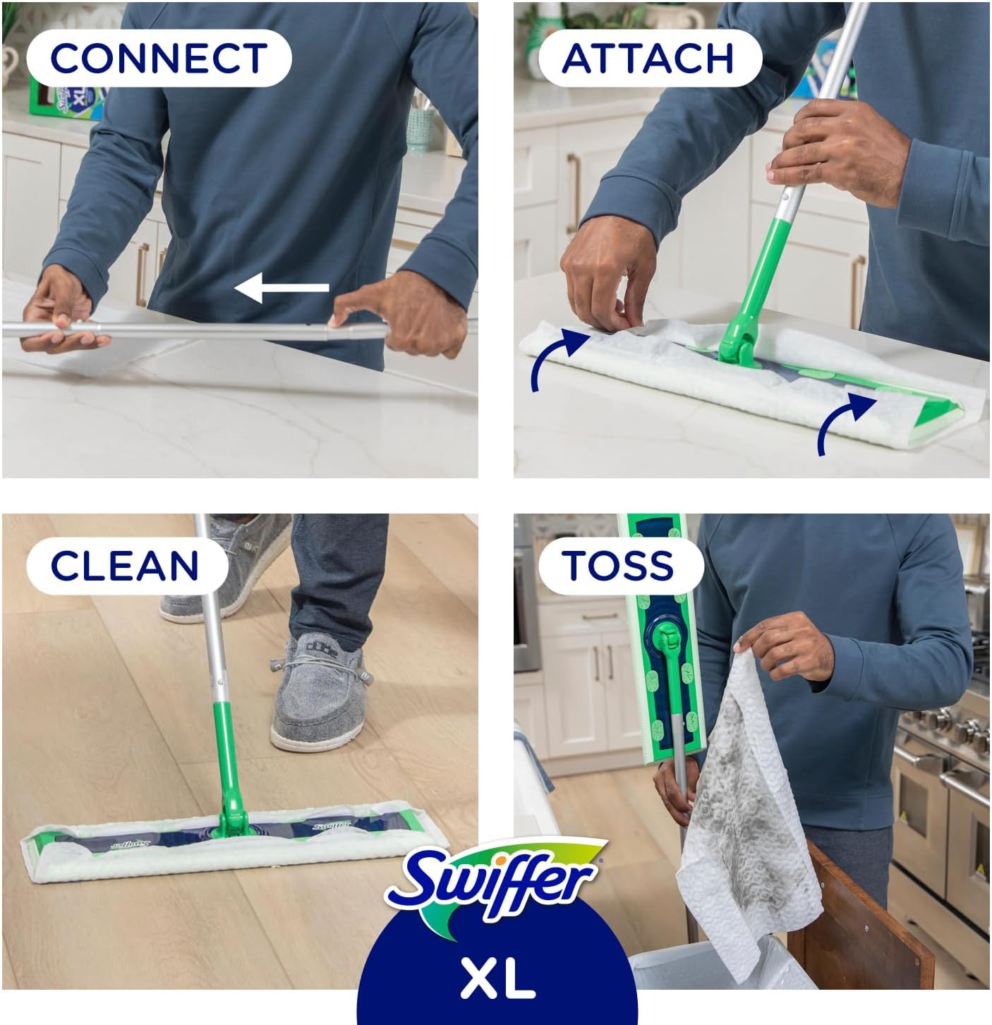 10-Piece Swiffer Sweep Mop XL Set for Deep Cleaning