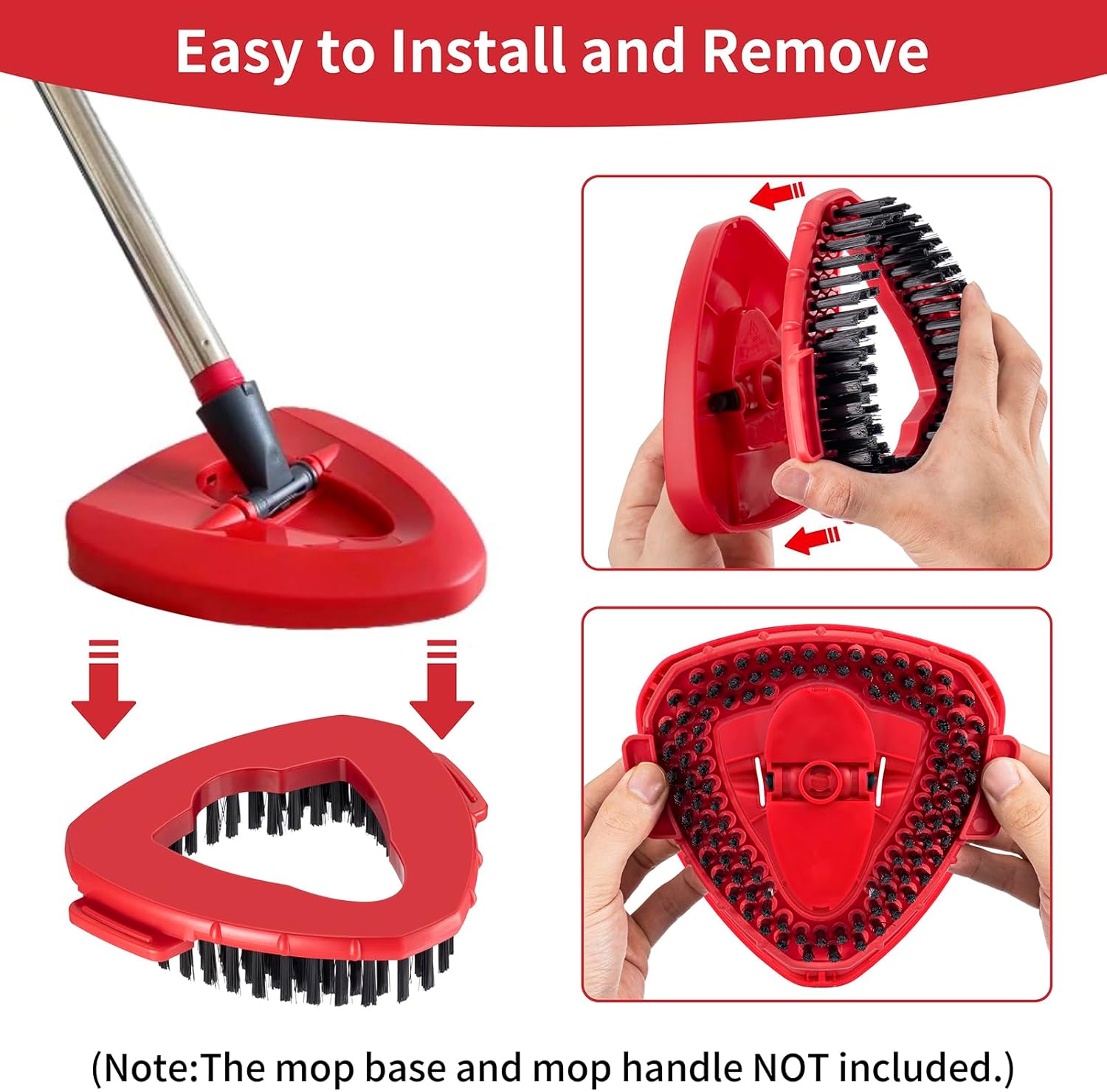 Premium scrub brush for O Cedar spin mops
