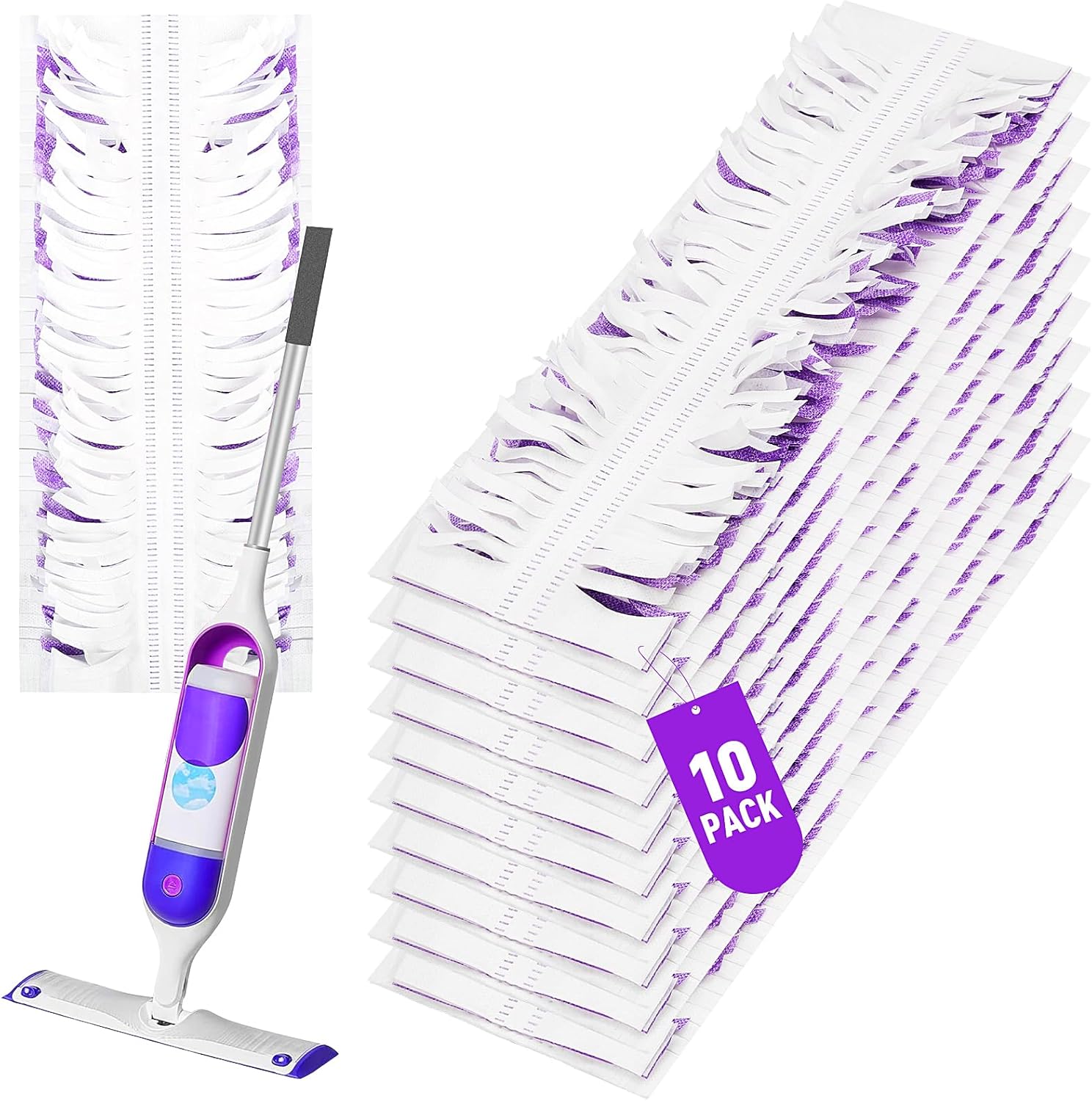 10-Pack Disposable Mopping Pads for PowerMop
