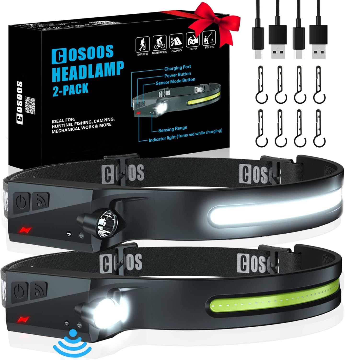 COSOOS Original 2 Rechargeable Headlamps