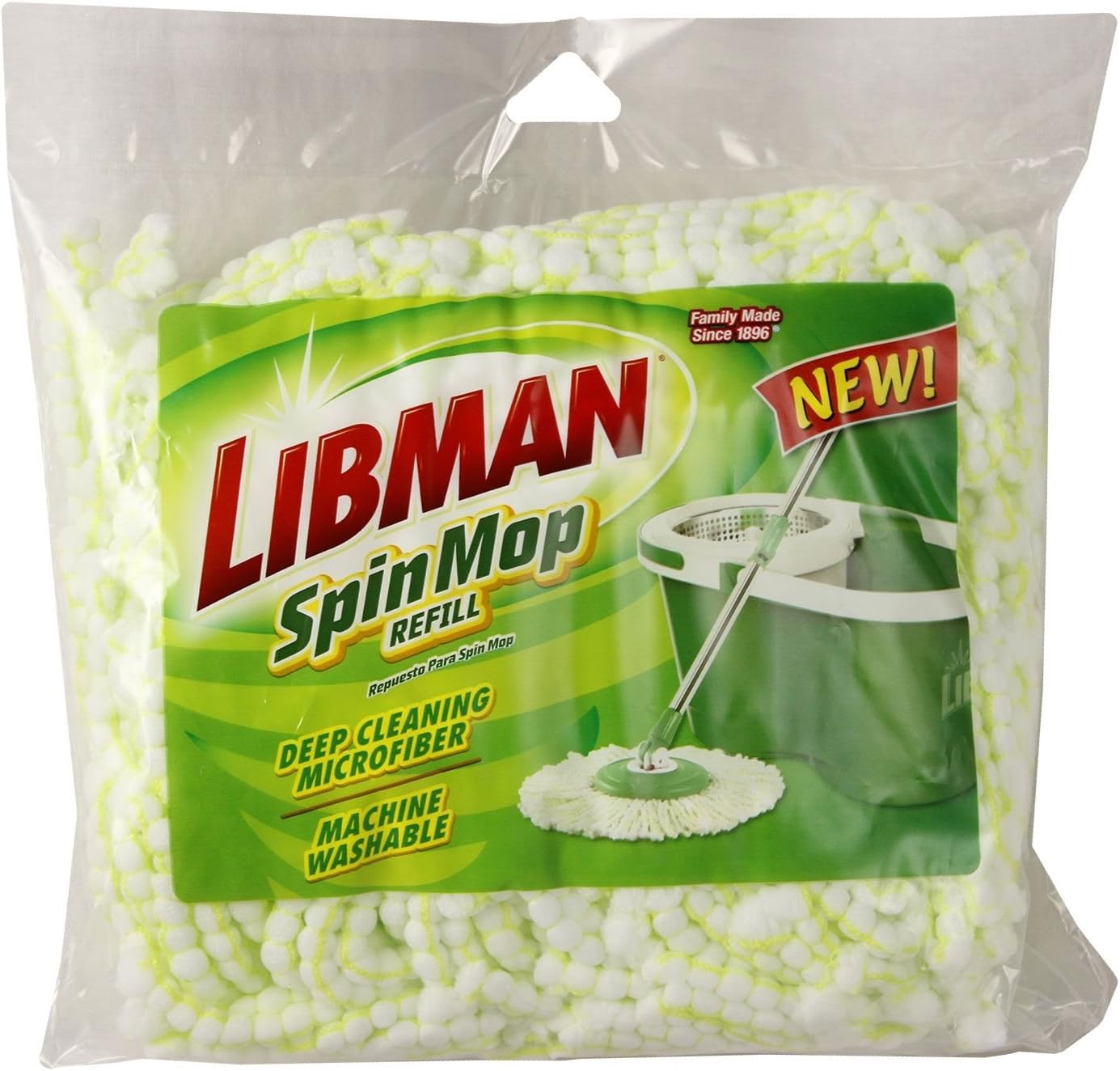 Libman 01164 Spin Mop Microfiber Refill