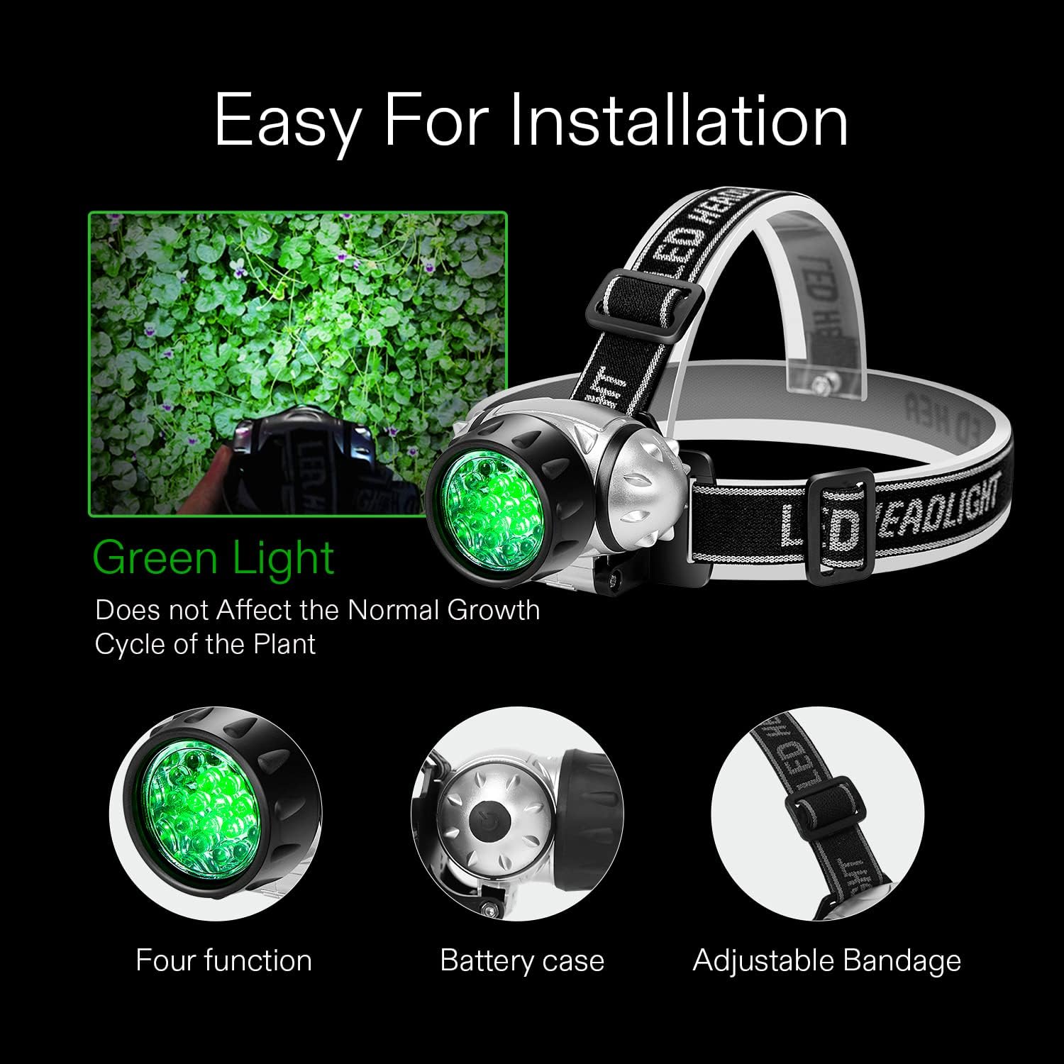 VIVOSUN 2-Pack LED Grow Room Headlight