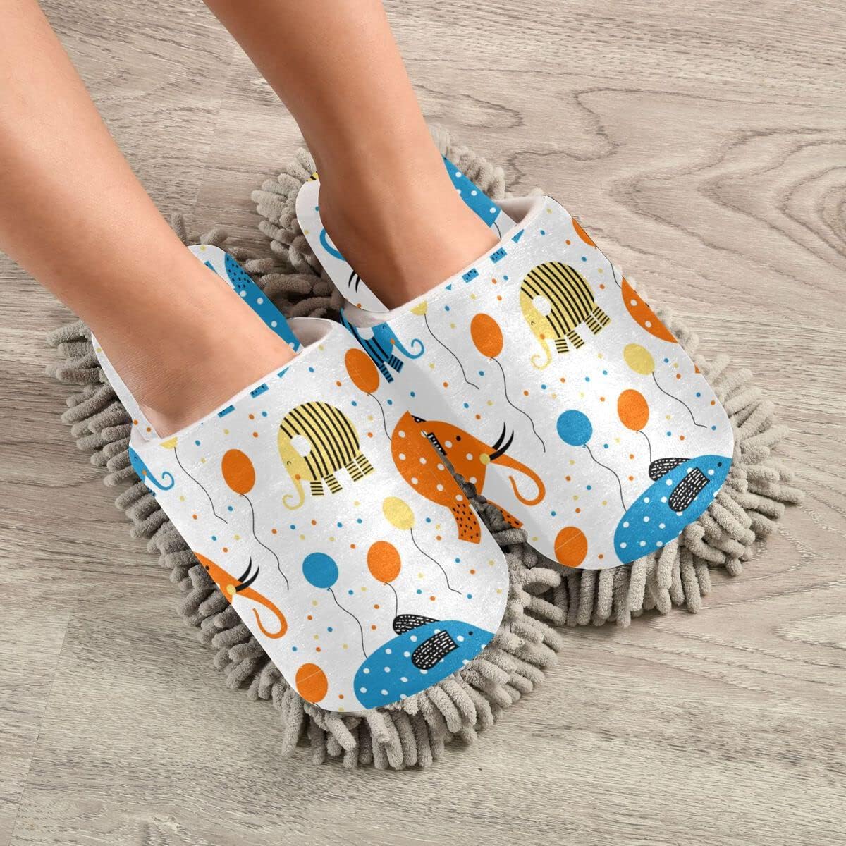 Premium Elephant Shaped Mop Slippers for Easy Floor Cleaning