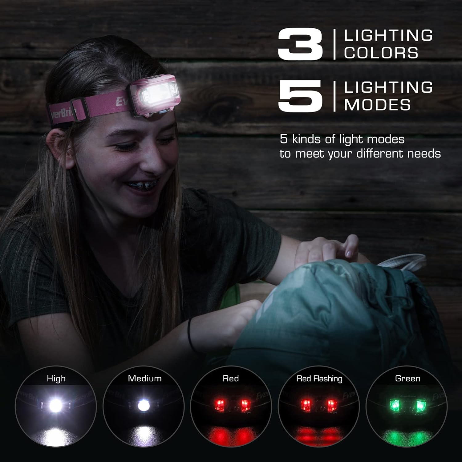 2-in-1 Mini Lantern Headlamp Set