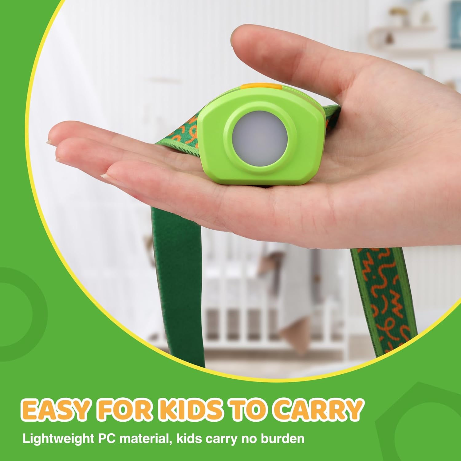 Bright Adjustable RGB Kids Headlamp for Camping More