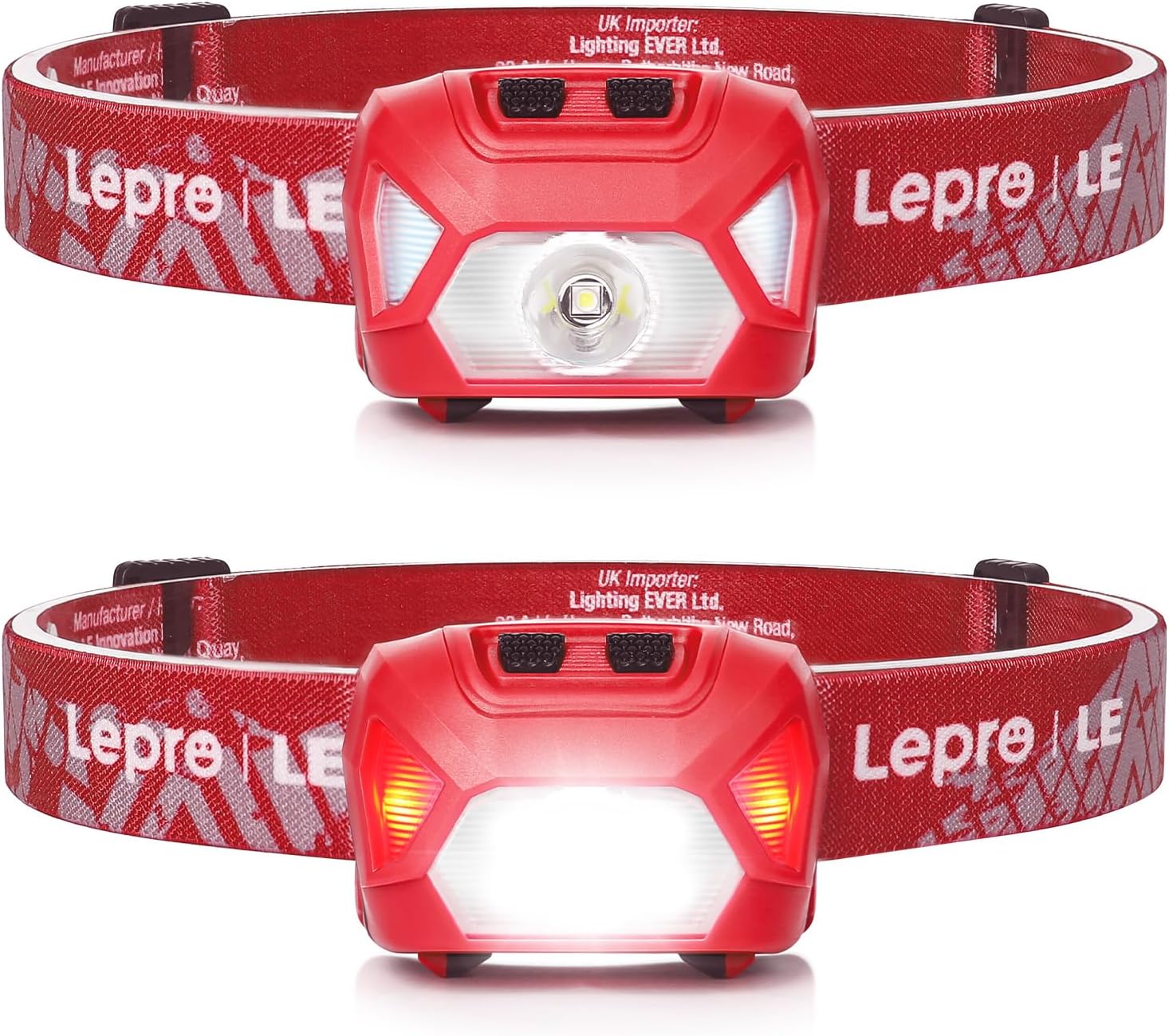 Lepro 320015 Battery-Powered Headlamp - Super Bright LED Headlamp